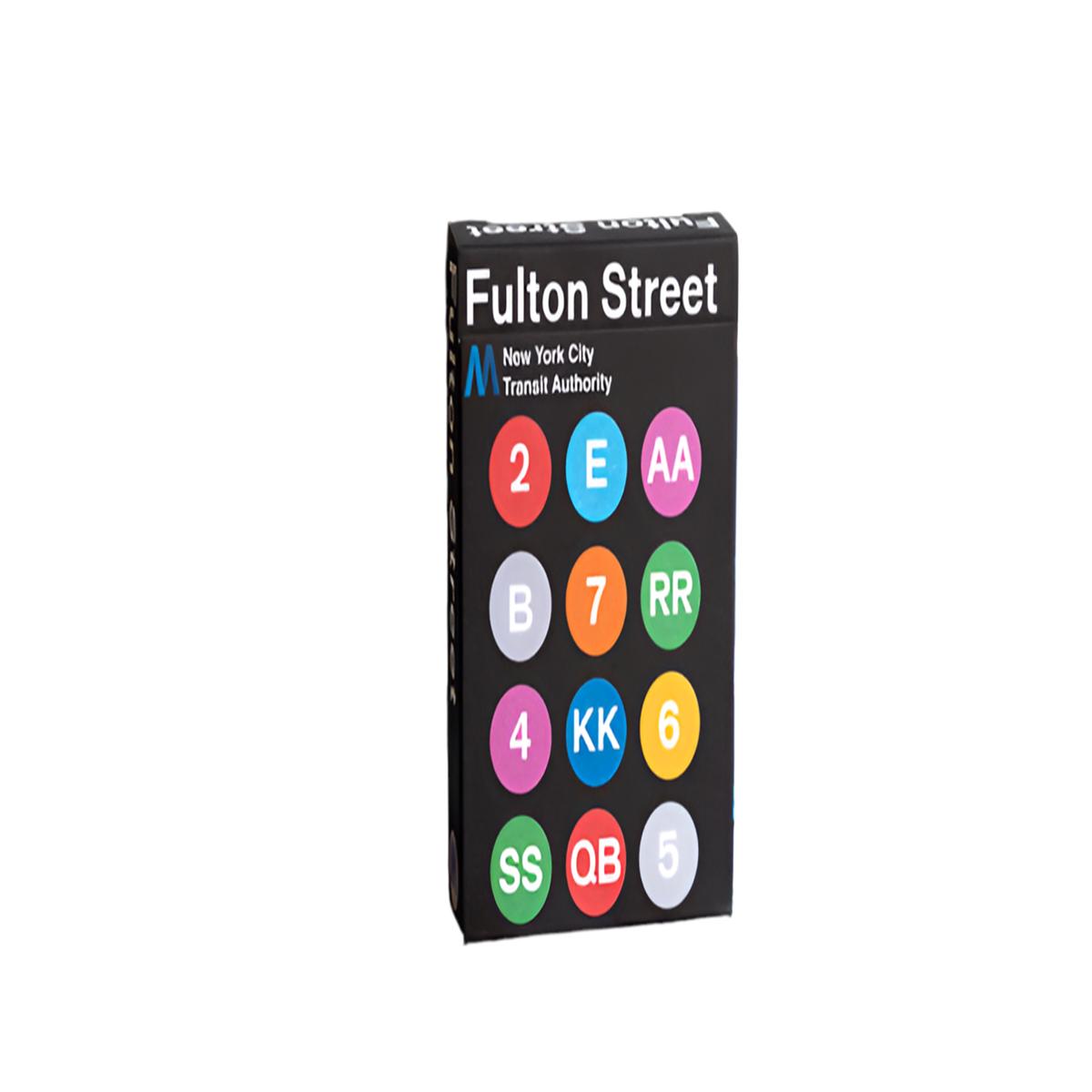 Black Edition Fulton Street MTA Playing Cards(1972 VIGNELLI MAP EDITION)