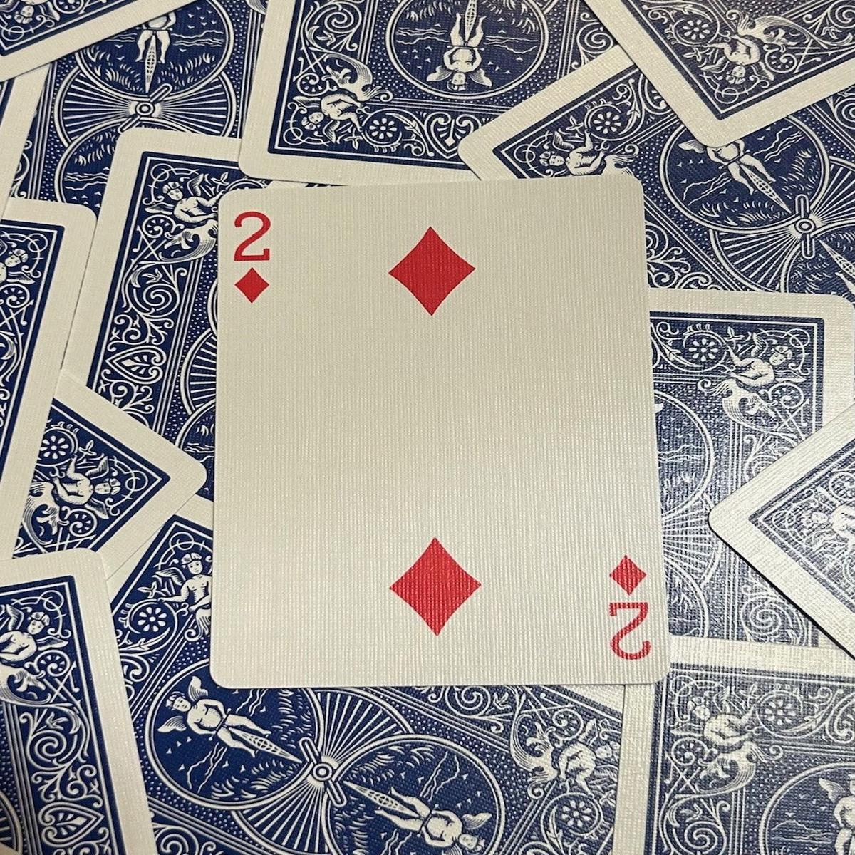 Blue One-Way Forcing Deck – 2 of Diamonds