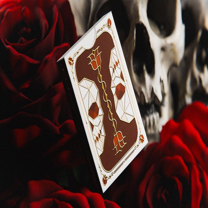 EXCLUSIVE! Skulls and Roses Playing Cards, Gilded Limited Edition 100