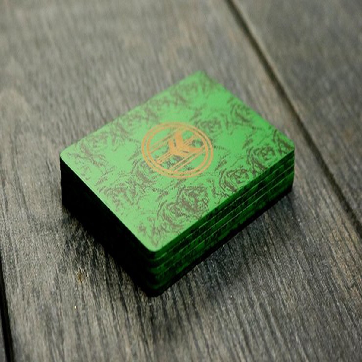 FIBER BOARDS Cardistry Trainers (Emerald Green) by Magic Encarta – Trick