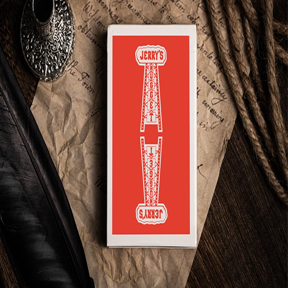 Jerry’s Nugget, Atomic Red Marked Monotone Playing Cards