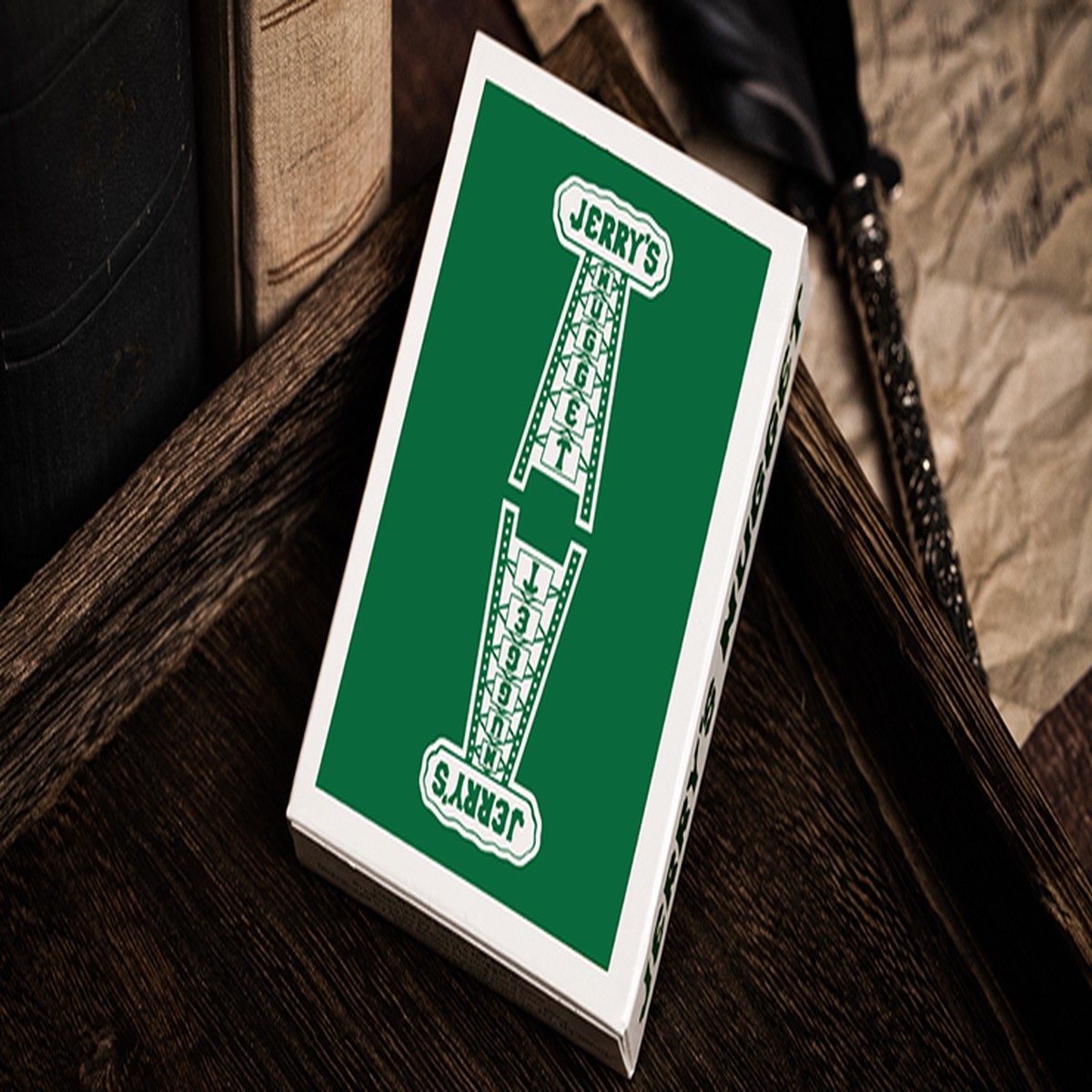 Jerry’s Nugget (Felt Green) Marked Monotone Playing Cards, on sale