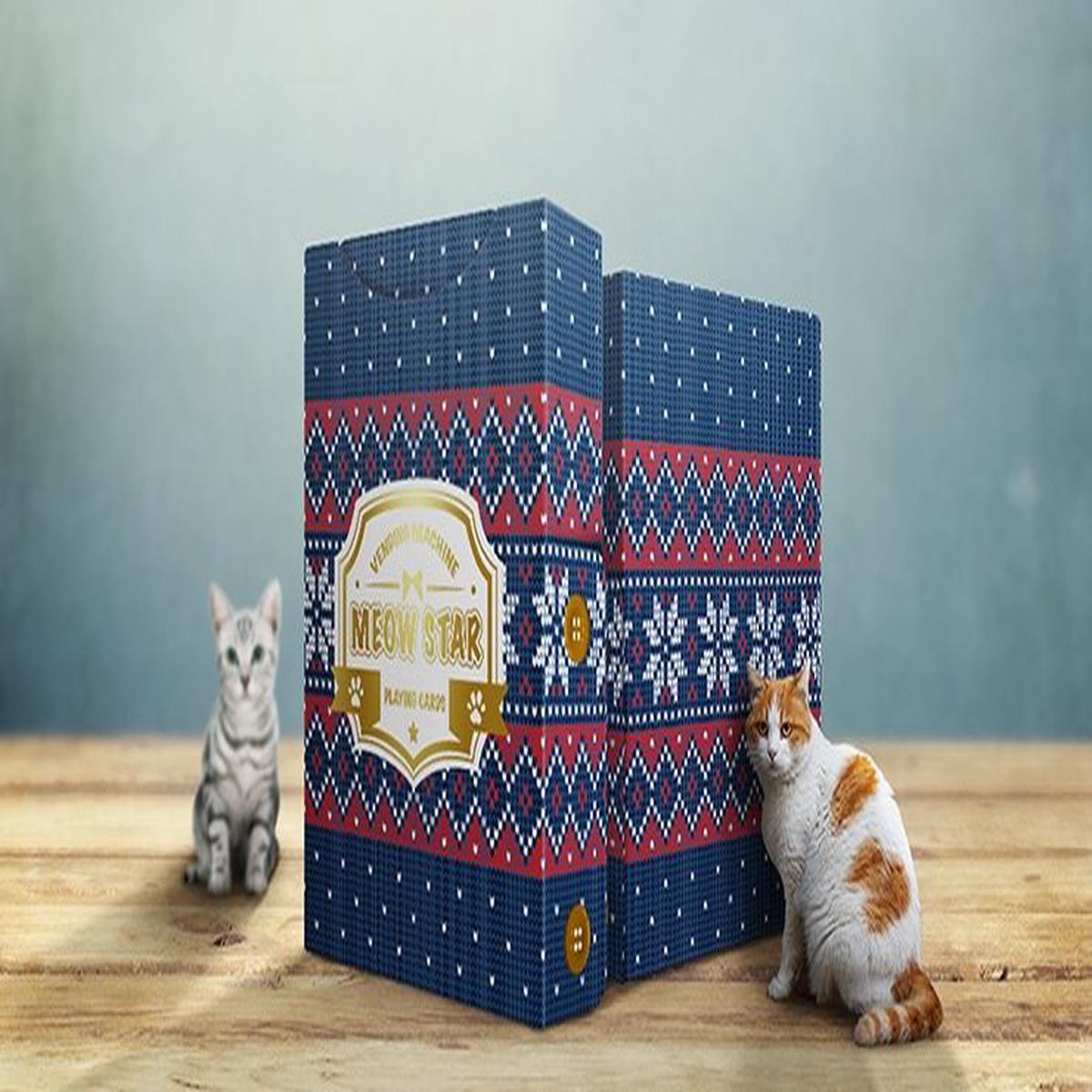 Meow Star (Knitted Sweater) Playing Cards by Bocopo