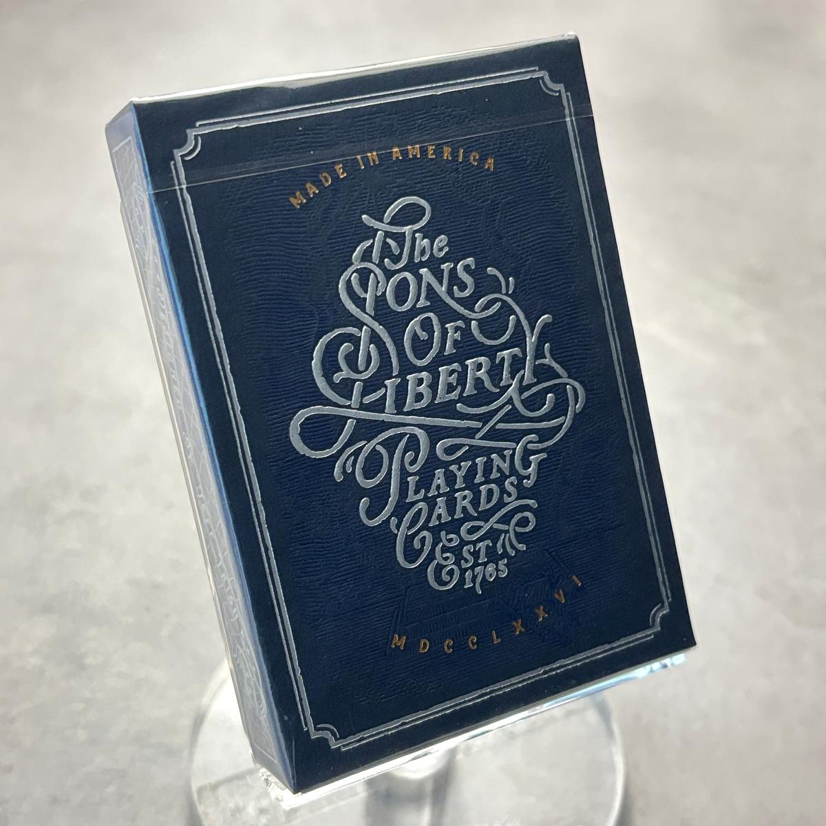 The Sons Of Liberty Patriot Blue Playing Cards
