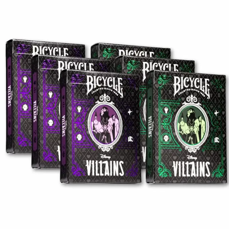 Bicycle Disney Villains Green/Purple Mix Playing Cards