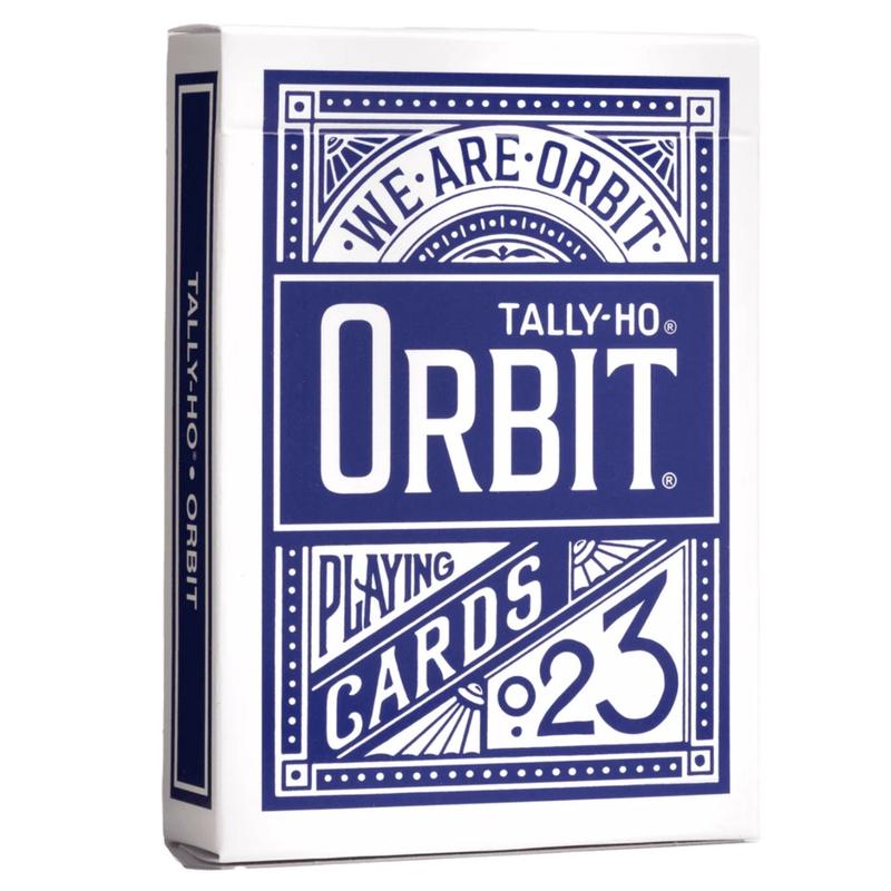 Orbit Tally Ho Circle Back Playing Cards – Blue