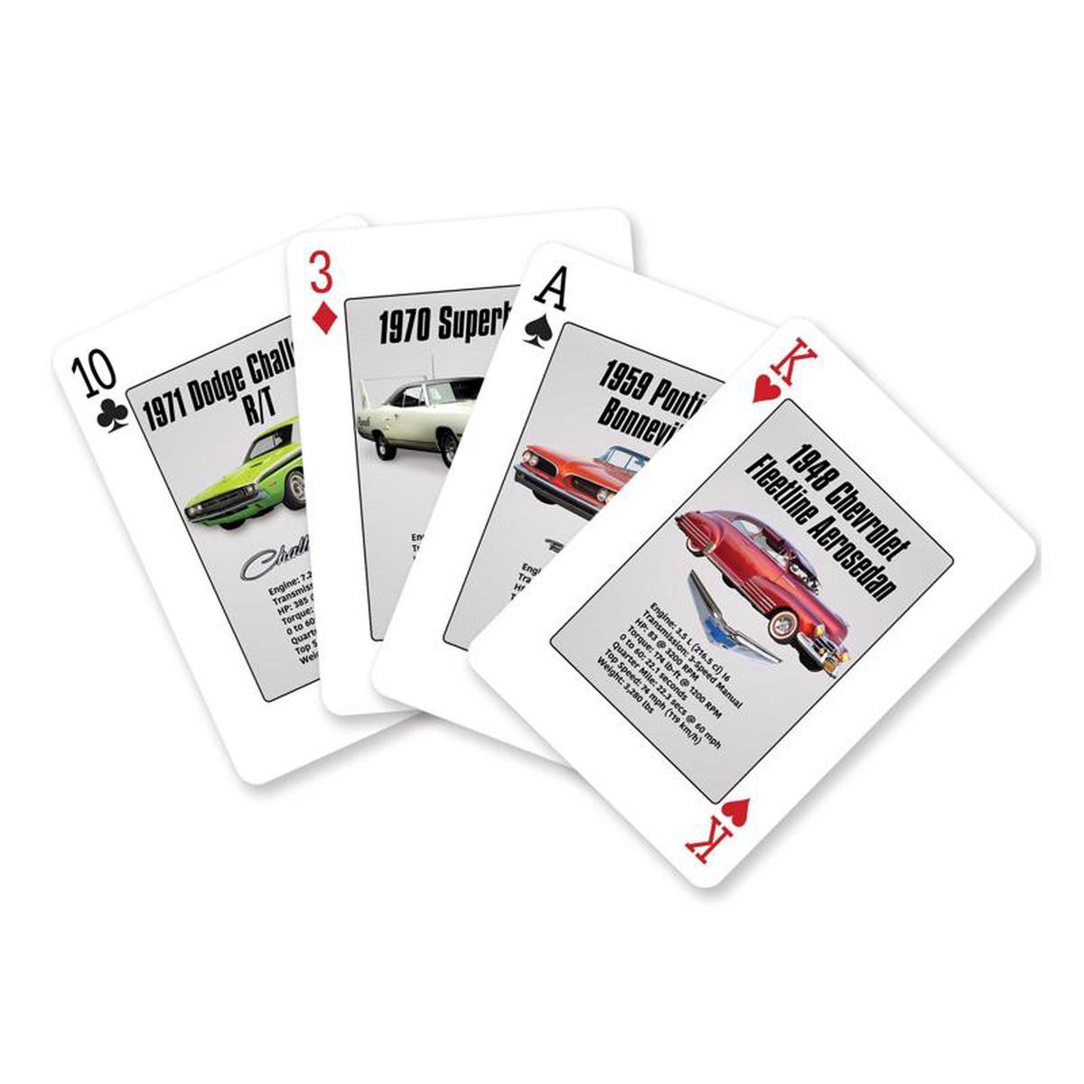 Eurographics Muscle Cars Playing Cards Multicolored