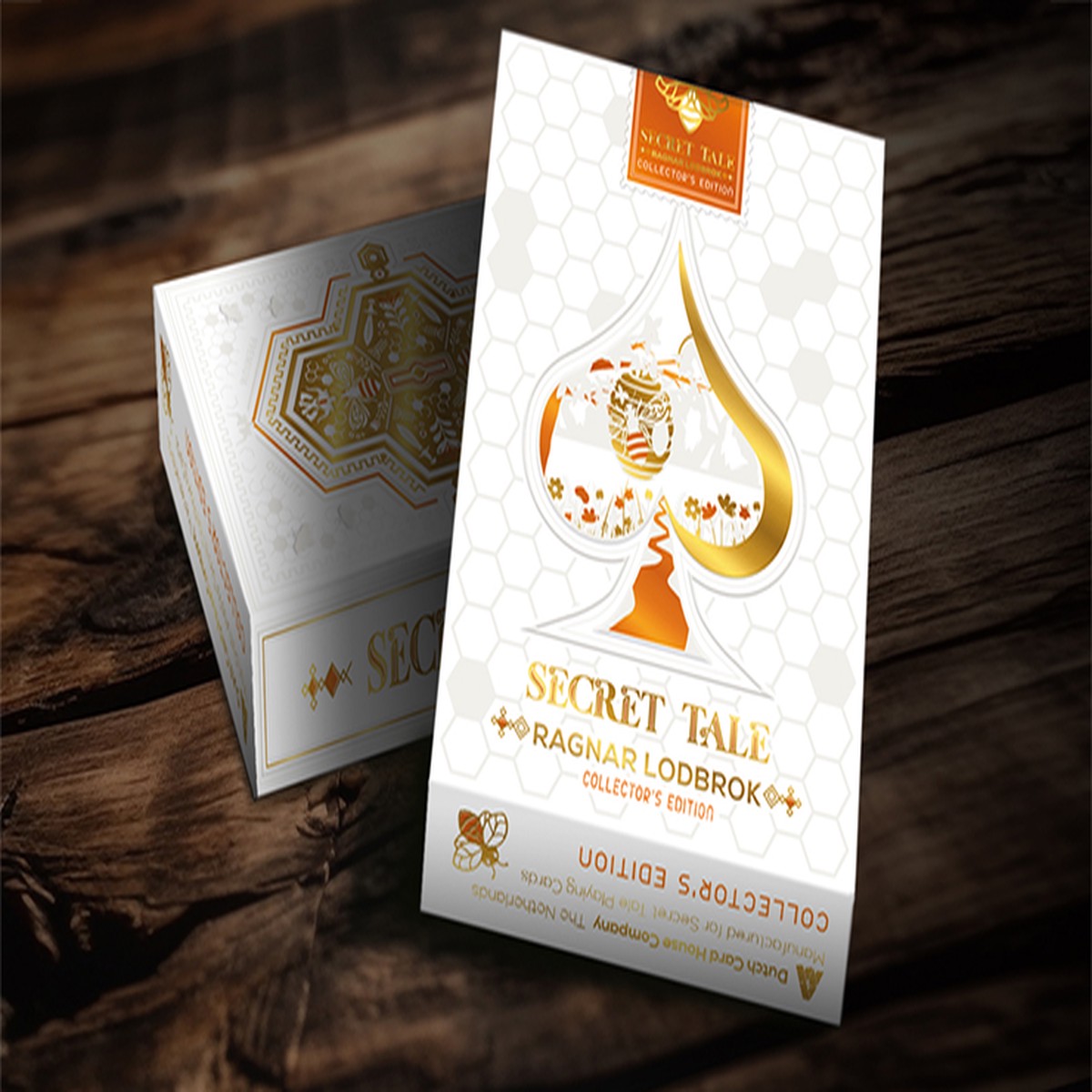 Secret Tale Ragnar White Bee Collectors Playing Cards