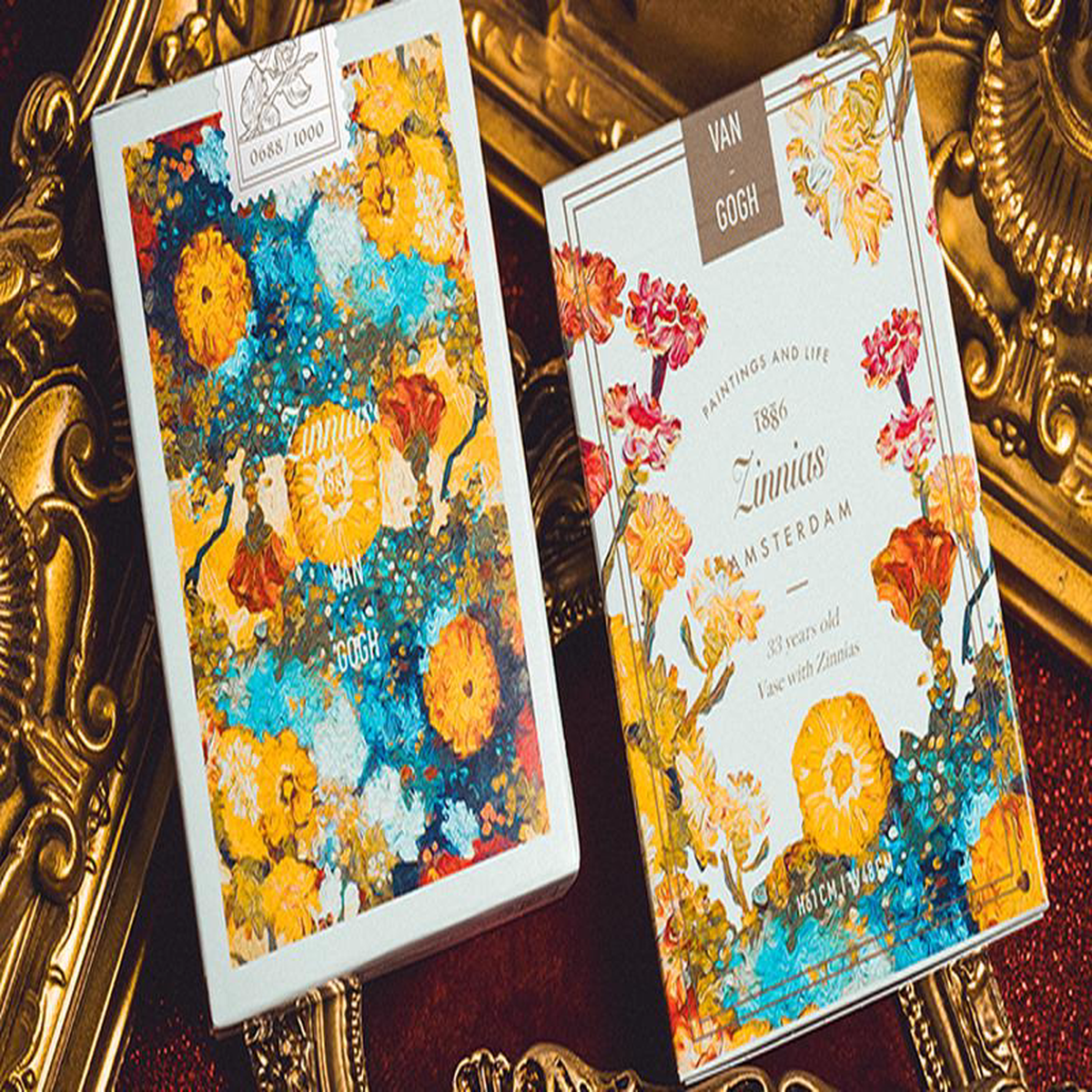 Van Gogh Zinnias (Numbered- Seal) Playing Cards