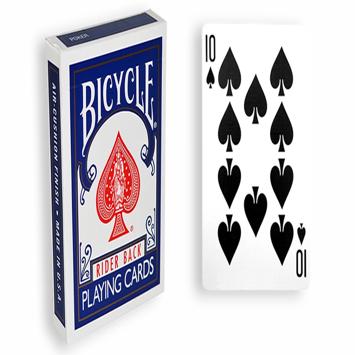 Blue One-Way Forcing Deck – 10 of Spades