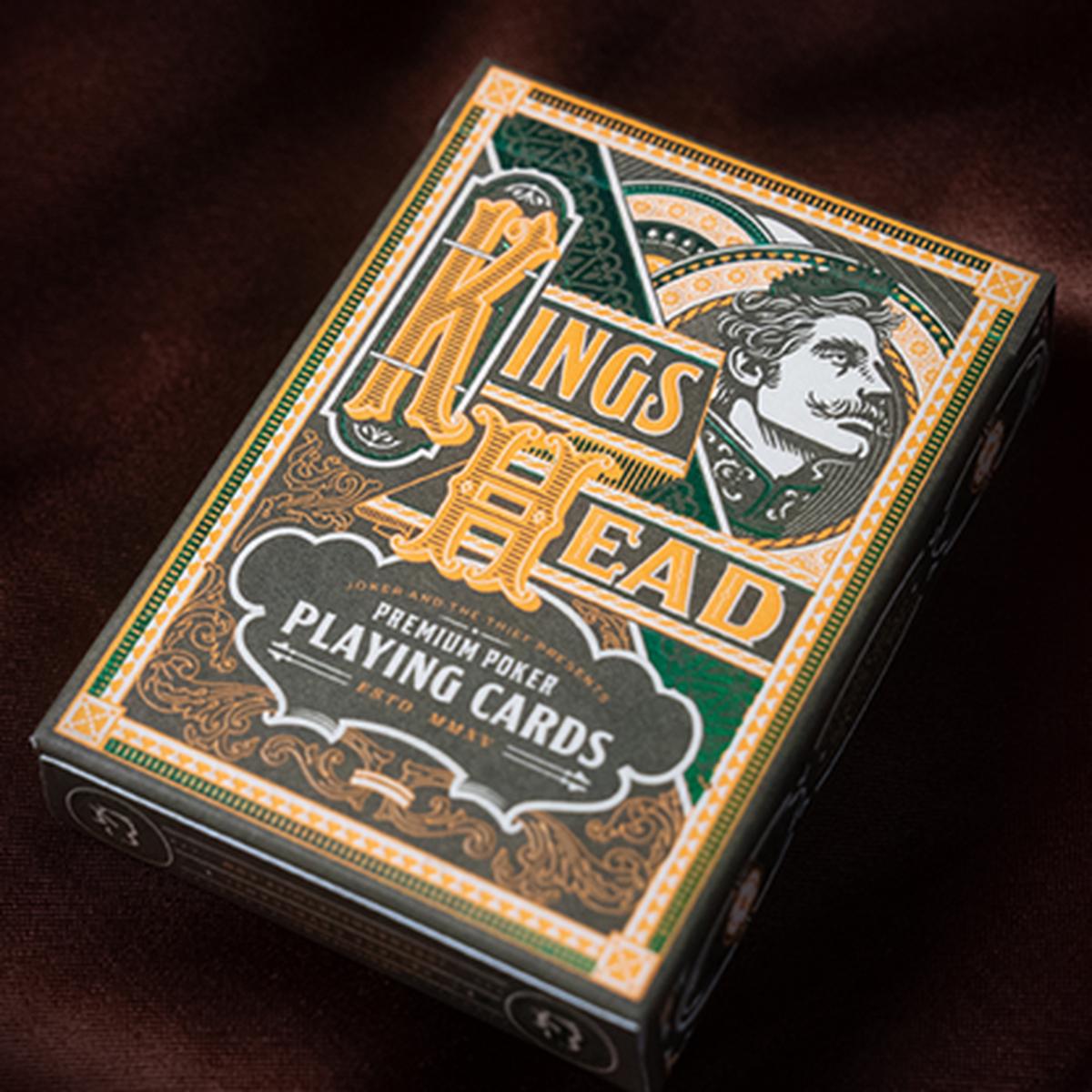 Kings Head (Green & Yellow) Playing Cards