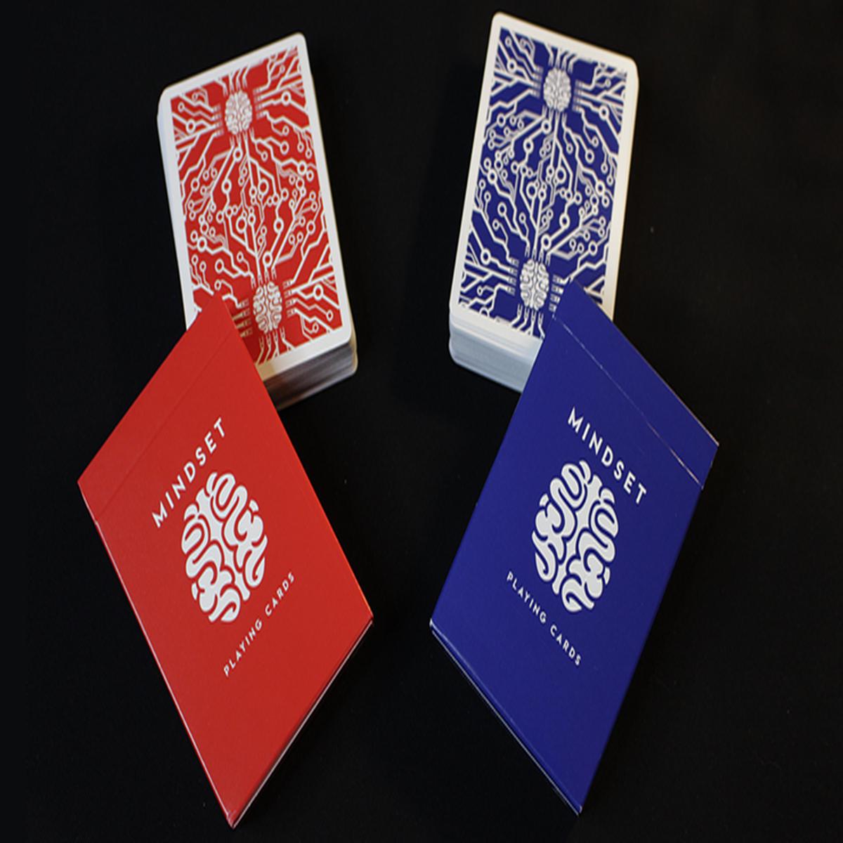 Mindset Duo 1 Red and 1 Blue Set Playing Cards (Marked) | Anthony Stan