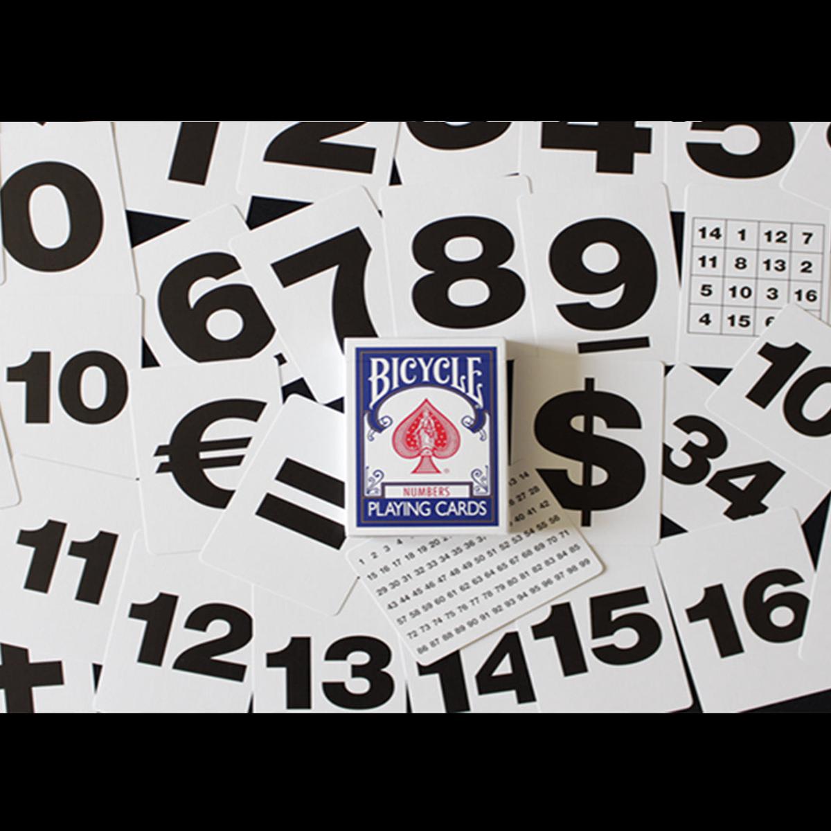 Bicycle NUMBERS Cards (Blue)