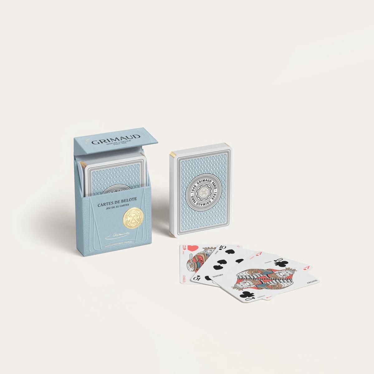 Grimaud Pack 100: Deck of 32 Cards – Designed for Belote