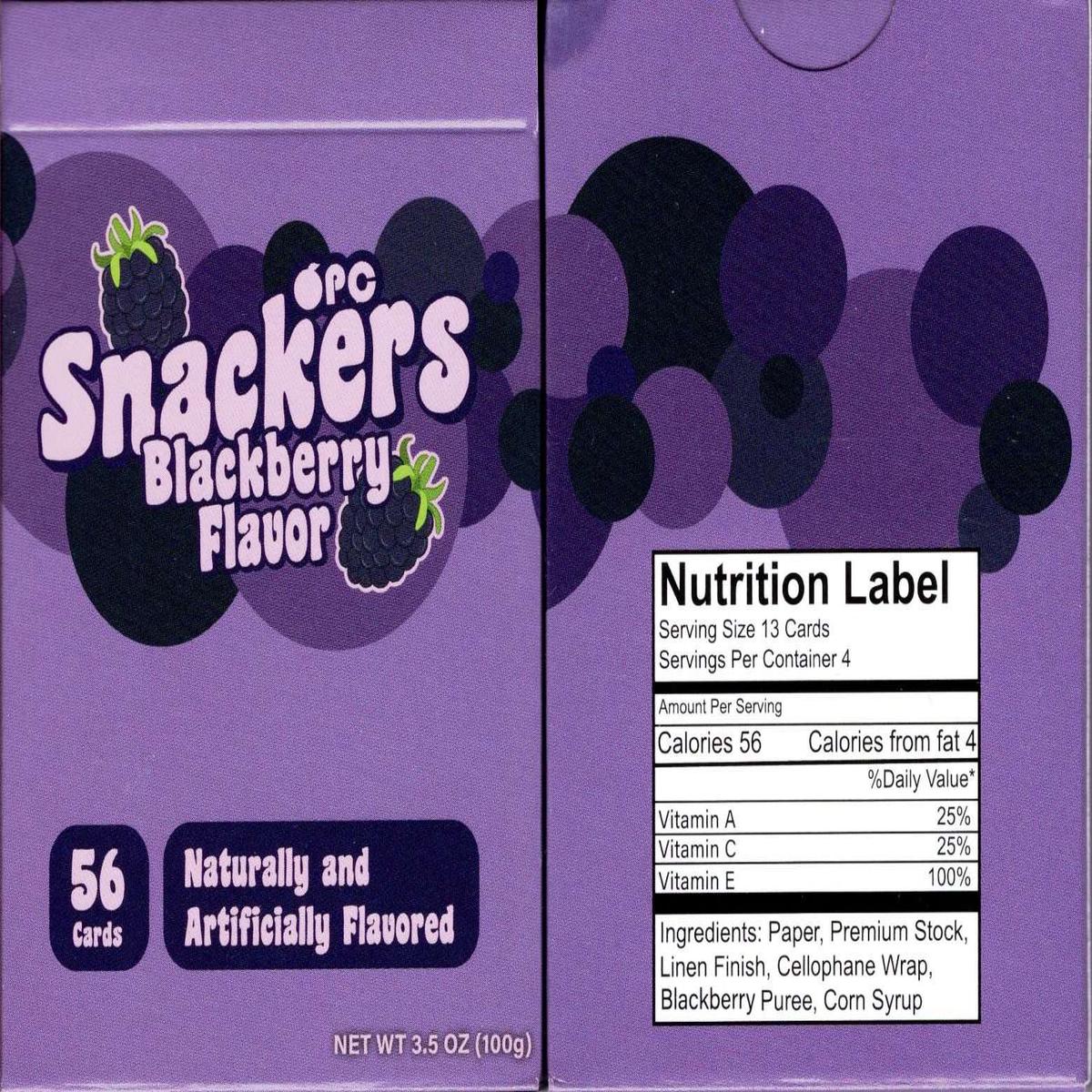 Snackers Blackberry Playing Cards USPCC