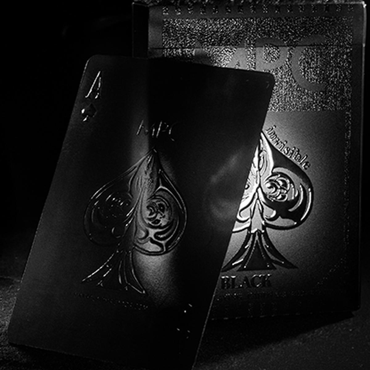Aqua Black Invisible Playing Cards