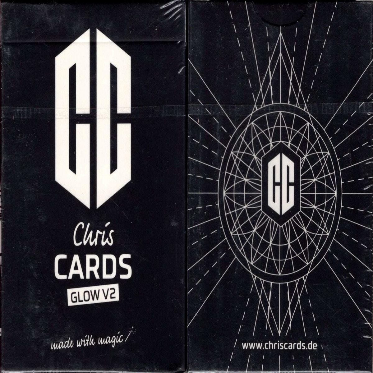 Chris Cards GLOW v2 Gilded Green Playing Cards