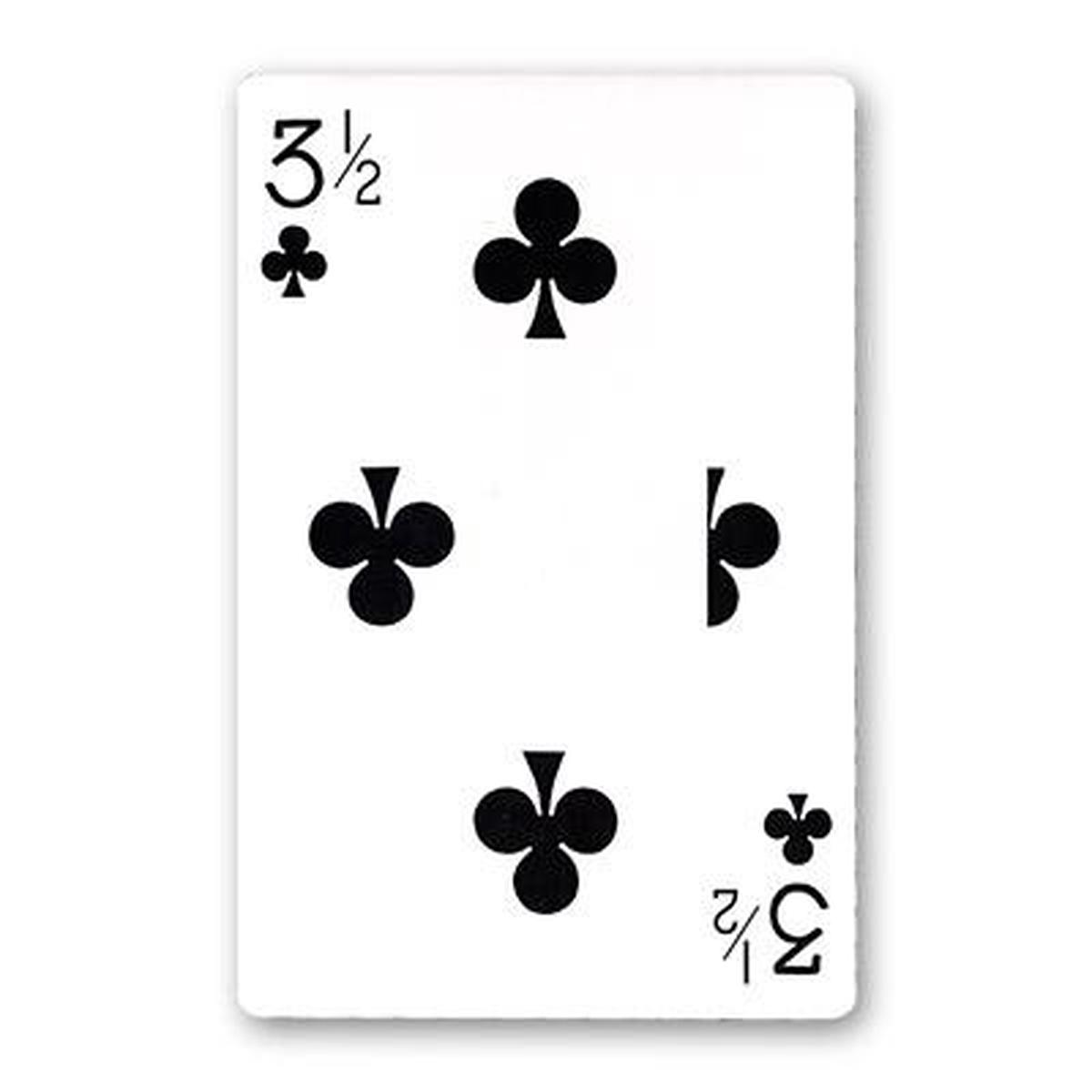 Jumbo Bicycle Card (3 1/2 of Clubs – Red Back)