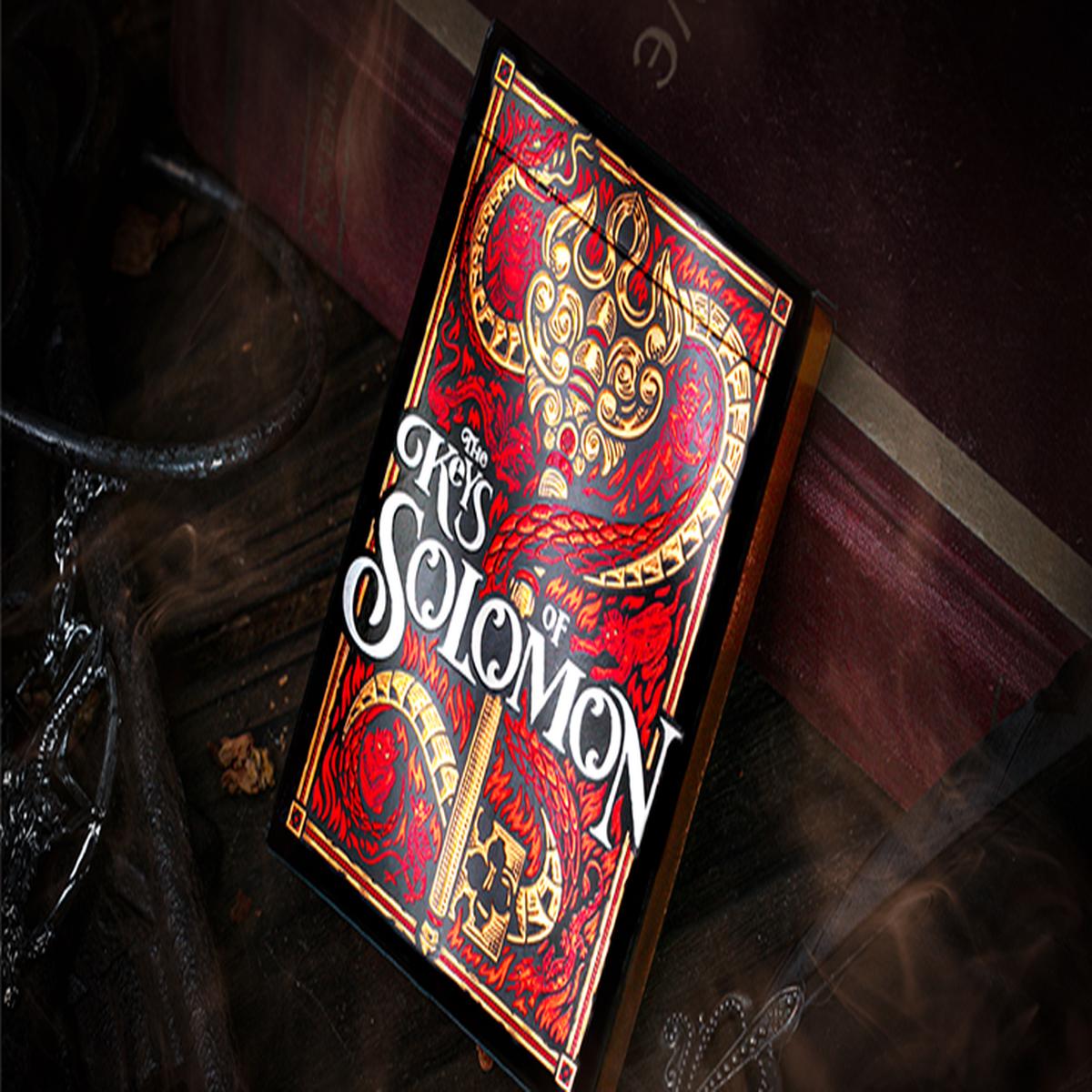 The Keys of Solomon: Blood Pact Playing Cards by Riffle Shuffle, on sale
