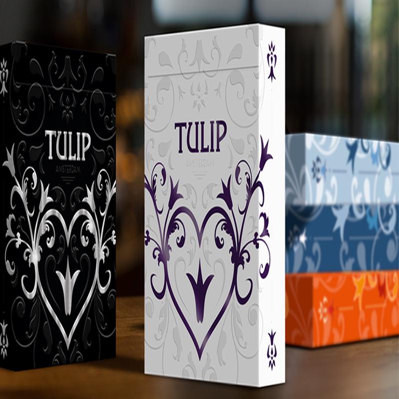 Purple Tulip Playing Cards Dutch Card House Company, on sale