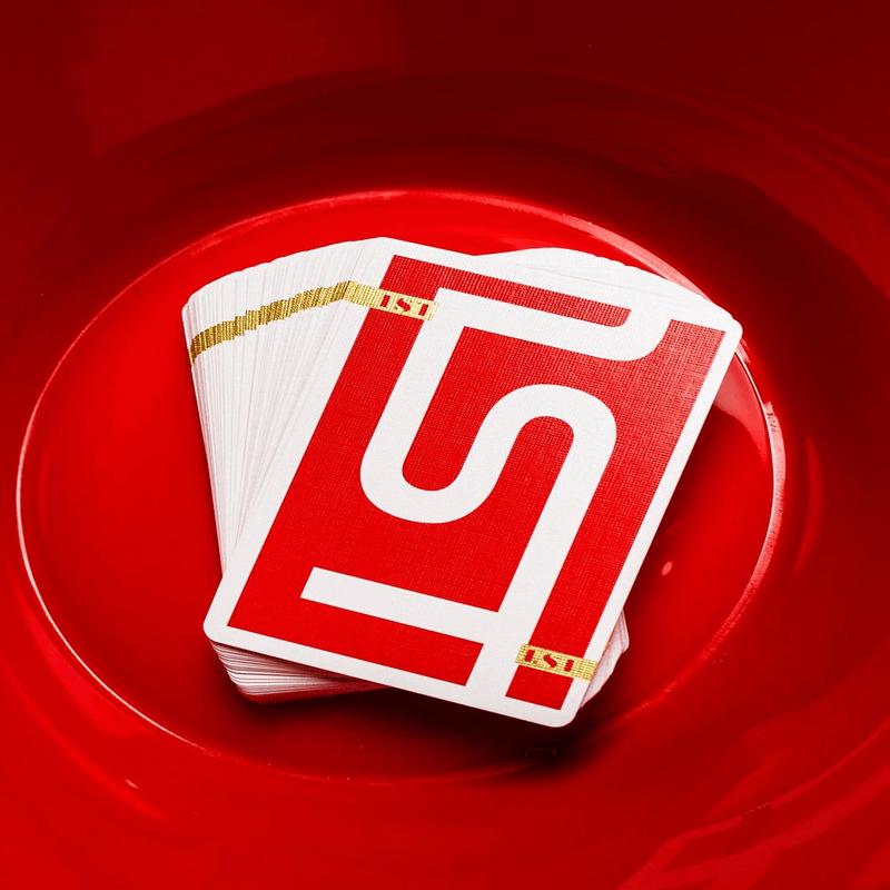 1st V6 Red Playing Cards