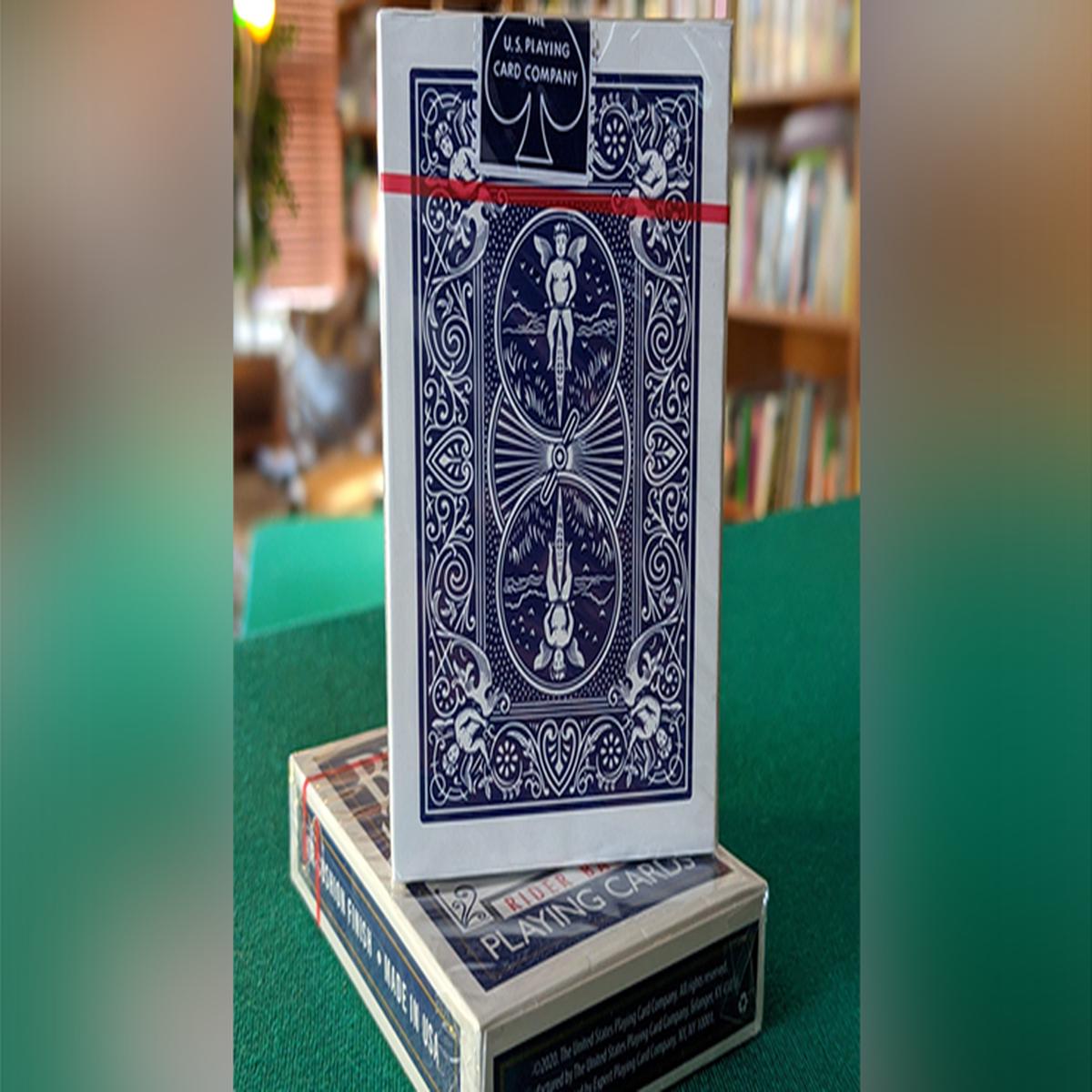 Experts Thin Crushed Printed on Web Press Rider Back Back (blau) Playing Cards