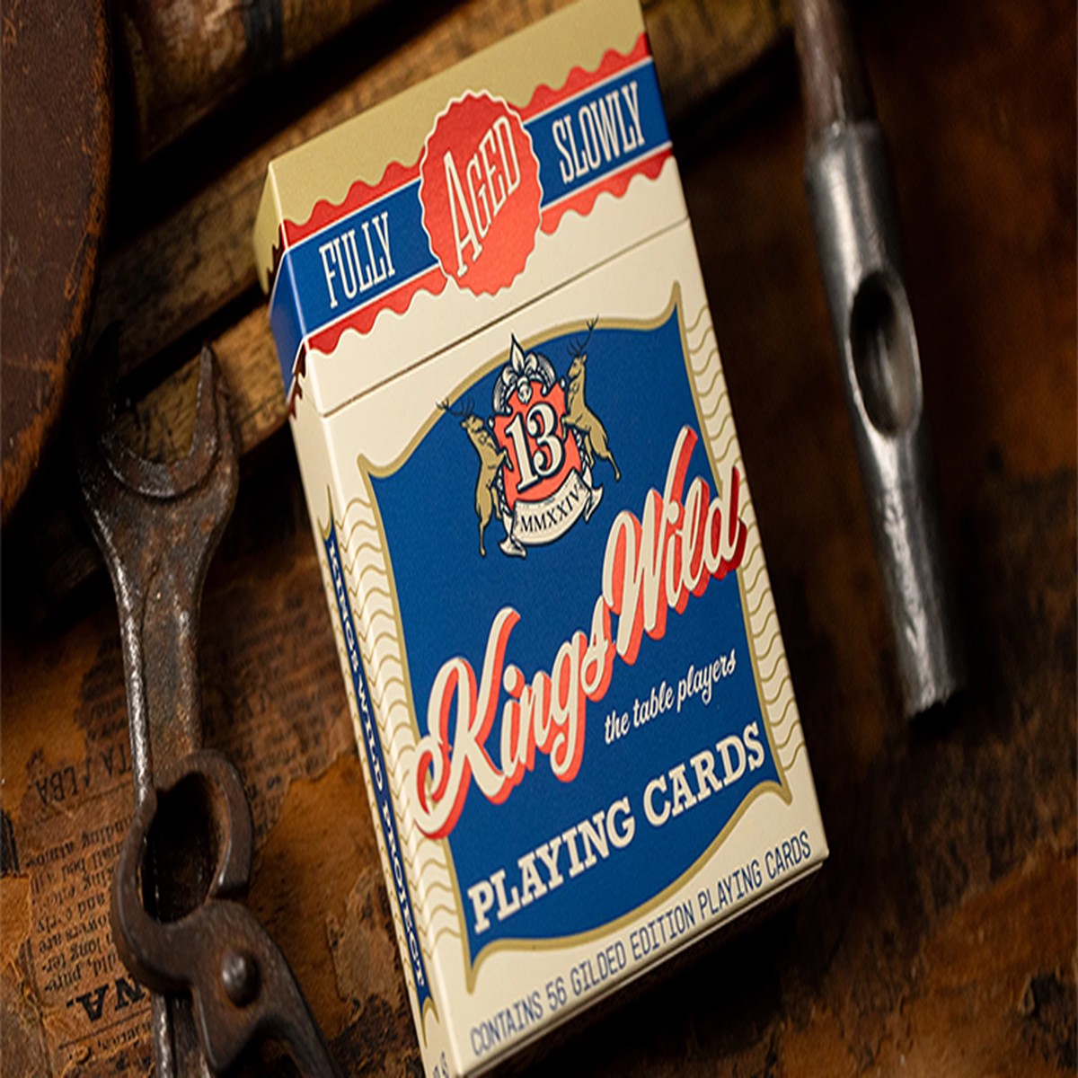 Gilded No13 Table Players Vol43 Playing Cards by Kings Wild Project
