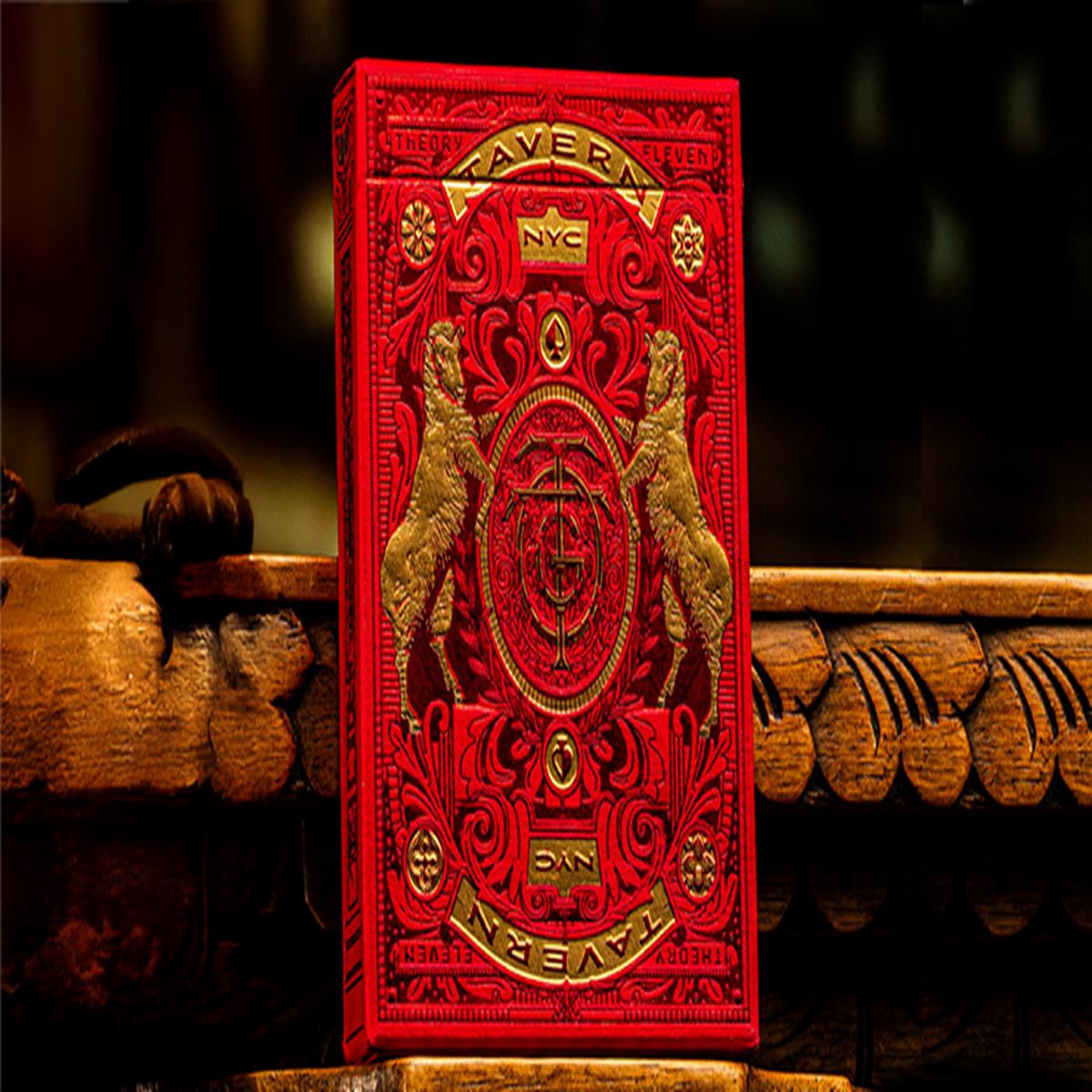 Tavern on the Green: Red Edition Playing Cards | theory11