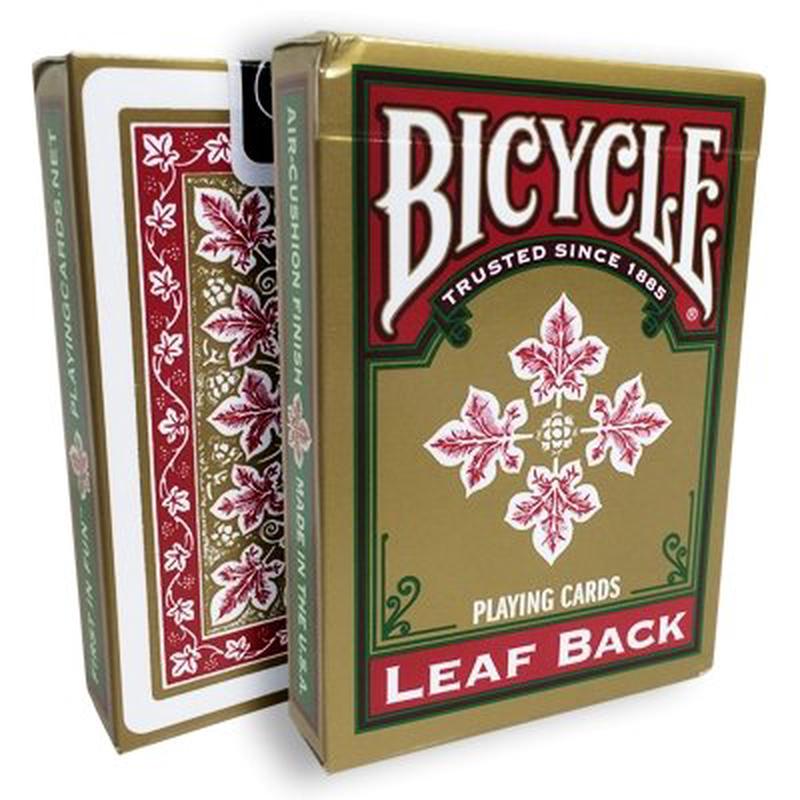 Leaf Back Bicycle Playing Cards (Red)