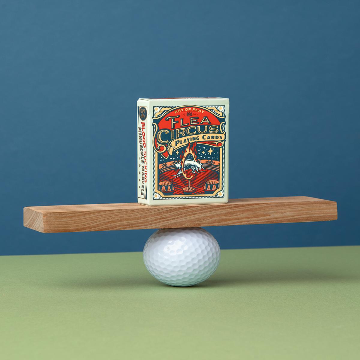 Mini “Flea Circus” Playing Cards