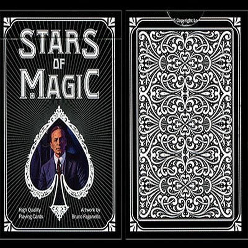 Stars of Magic (Black) Playing Cards, on sale