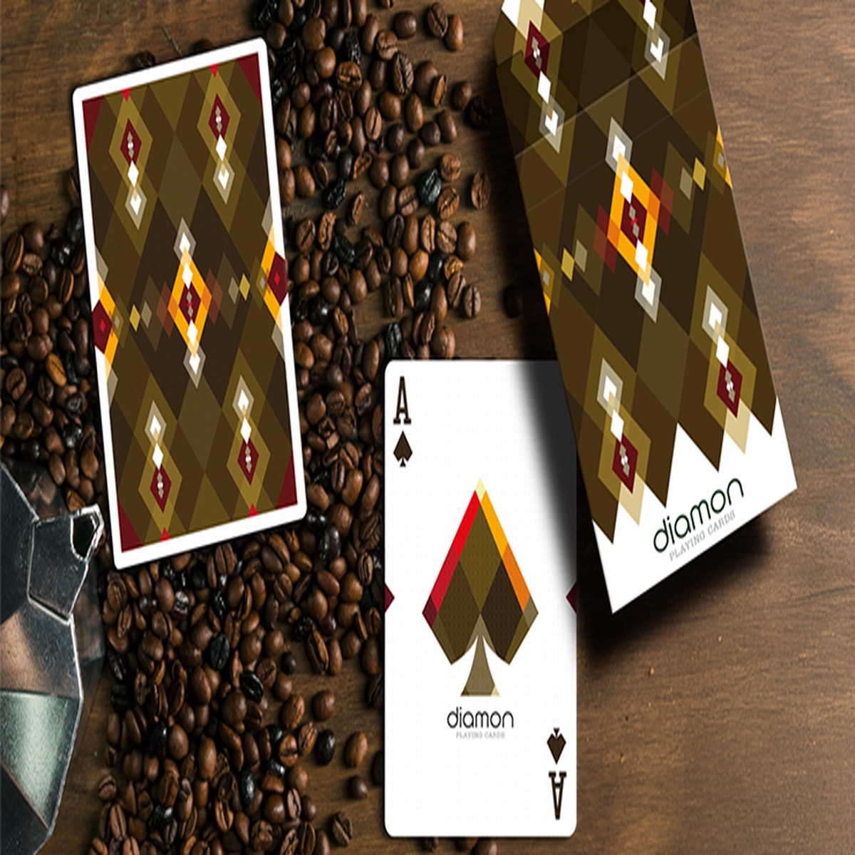 Diamon Playing Cards N 27 Dark Roast by Dutch Card House Company