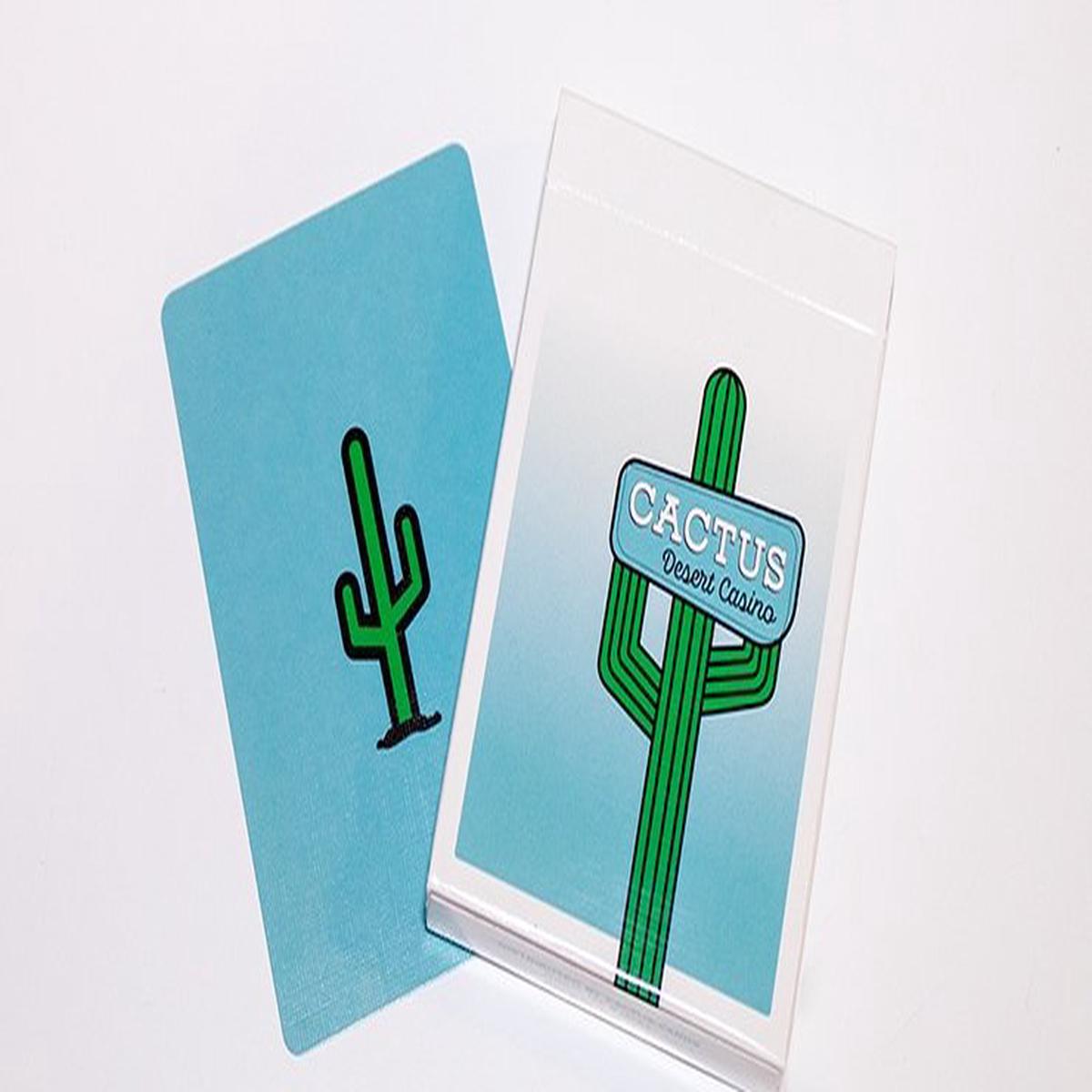 Cactus (Dusty Blue) Playing Cards
