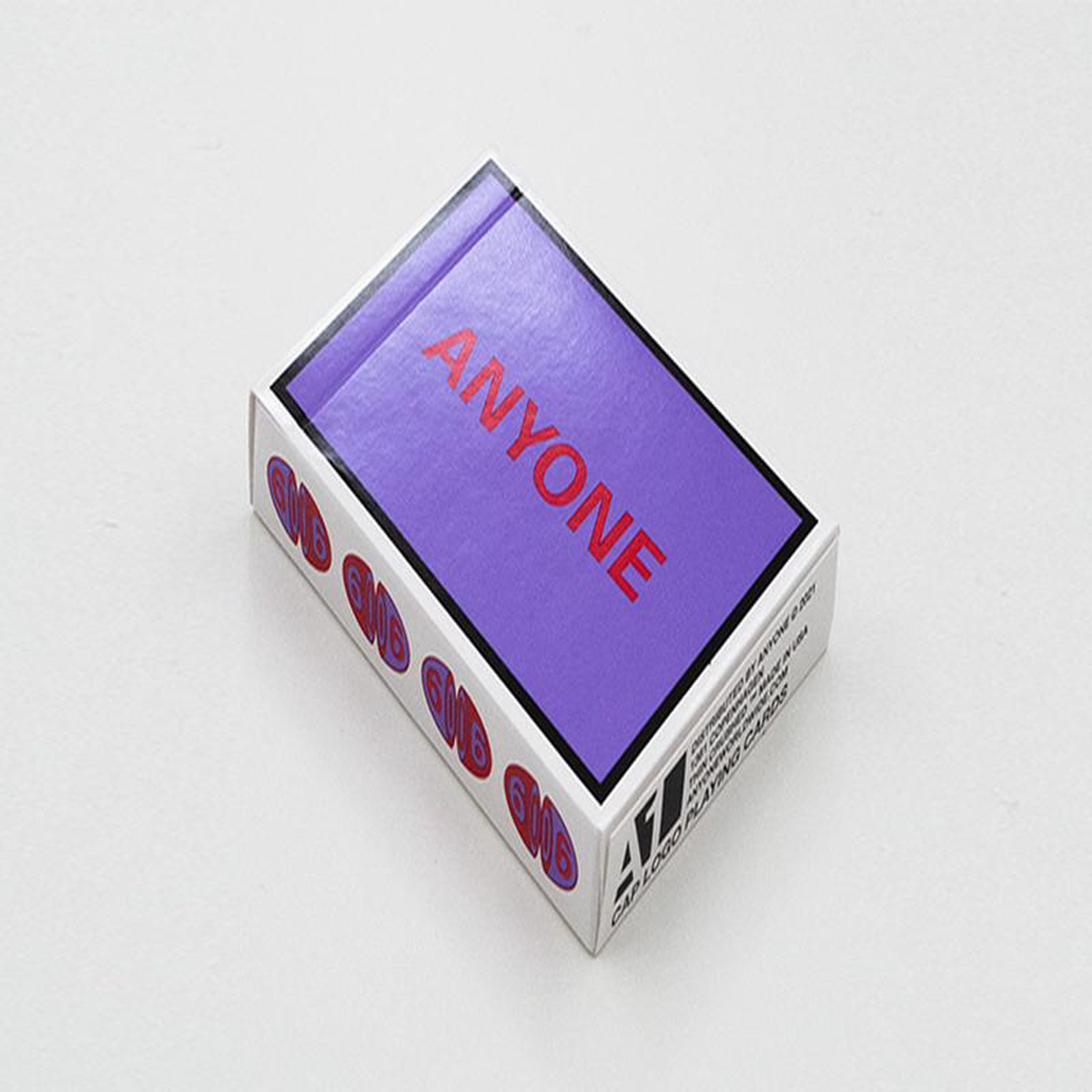 PurpleRed Cap Logo ANYONE Playing Cards