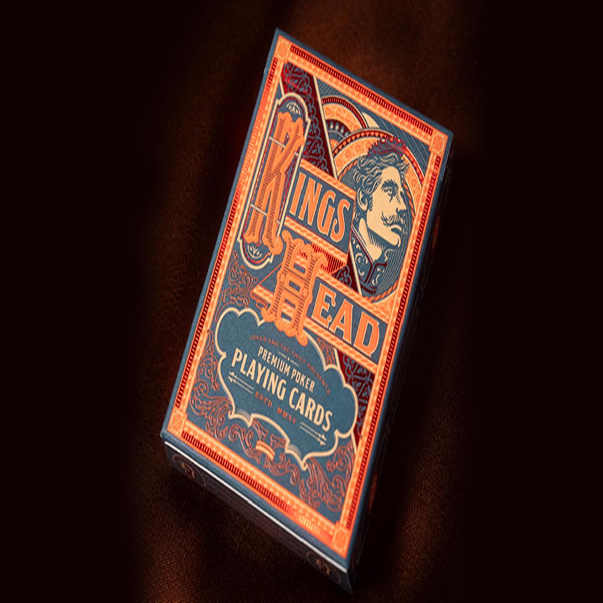 King’s Head (Blue & Red) Playing Cards by Joker and the Thief