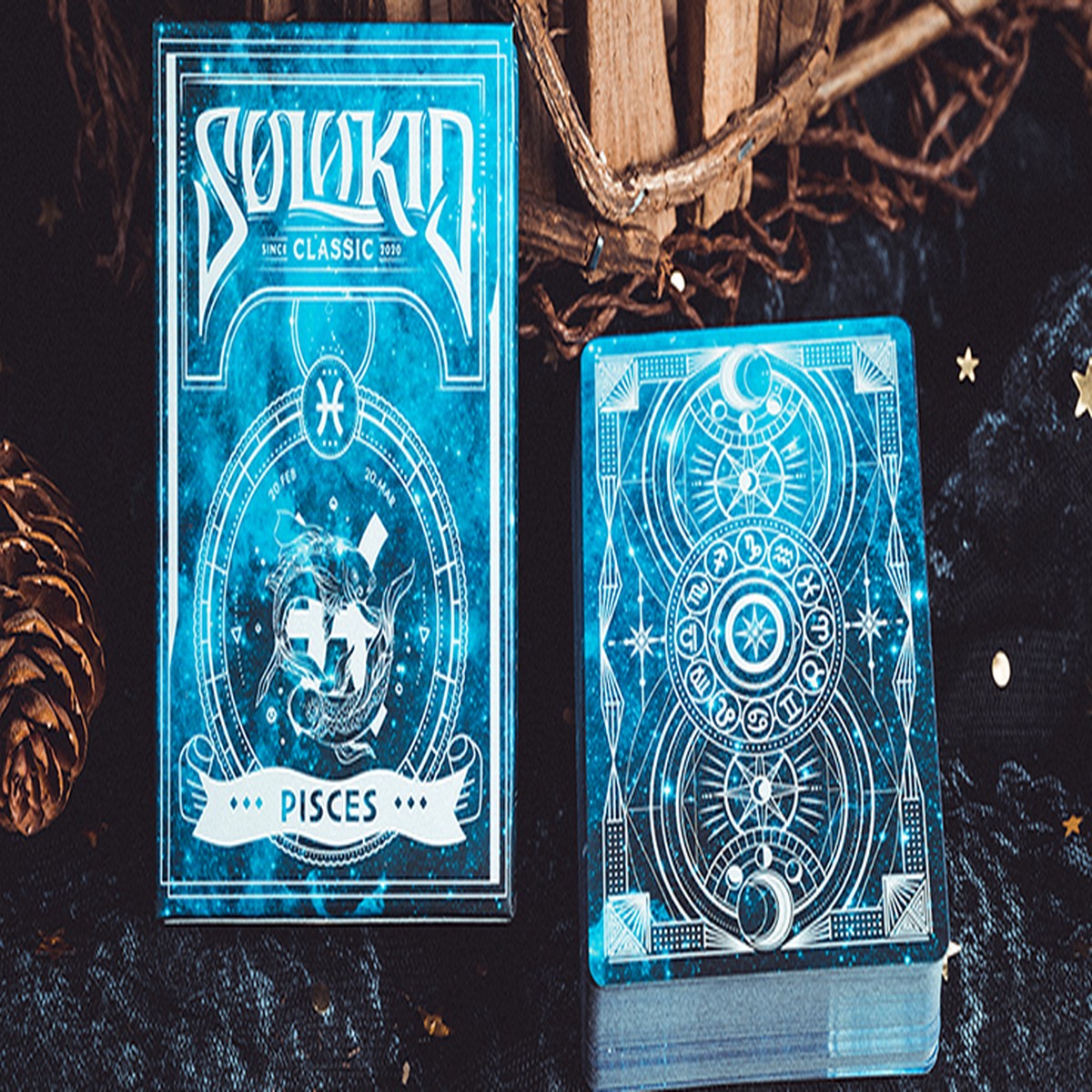 Solokid Constellation Series v2 (Pisces) Playing Cards by Solokid Playing Card Co