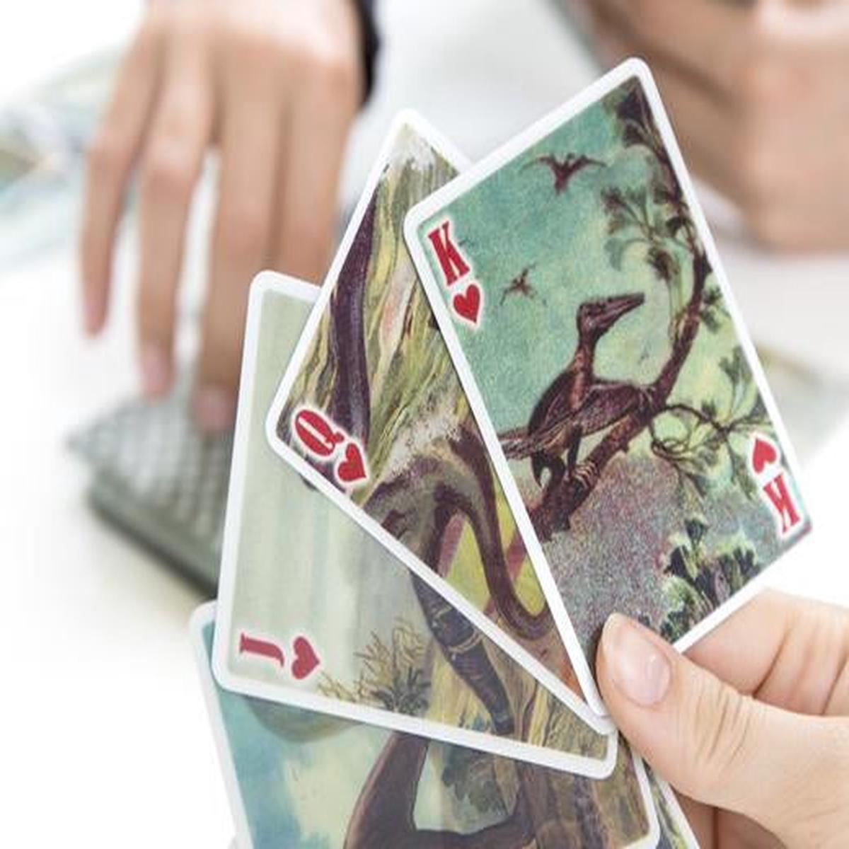 3D DINOSAUR PLAYING CARDS