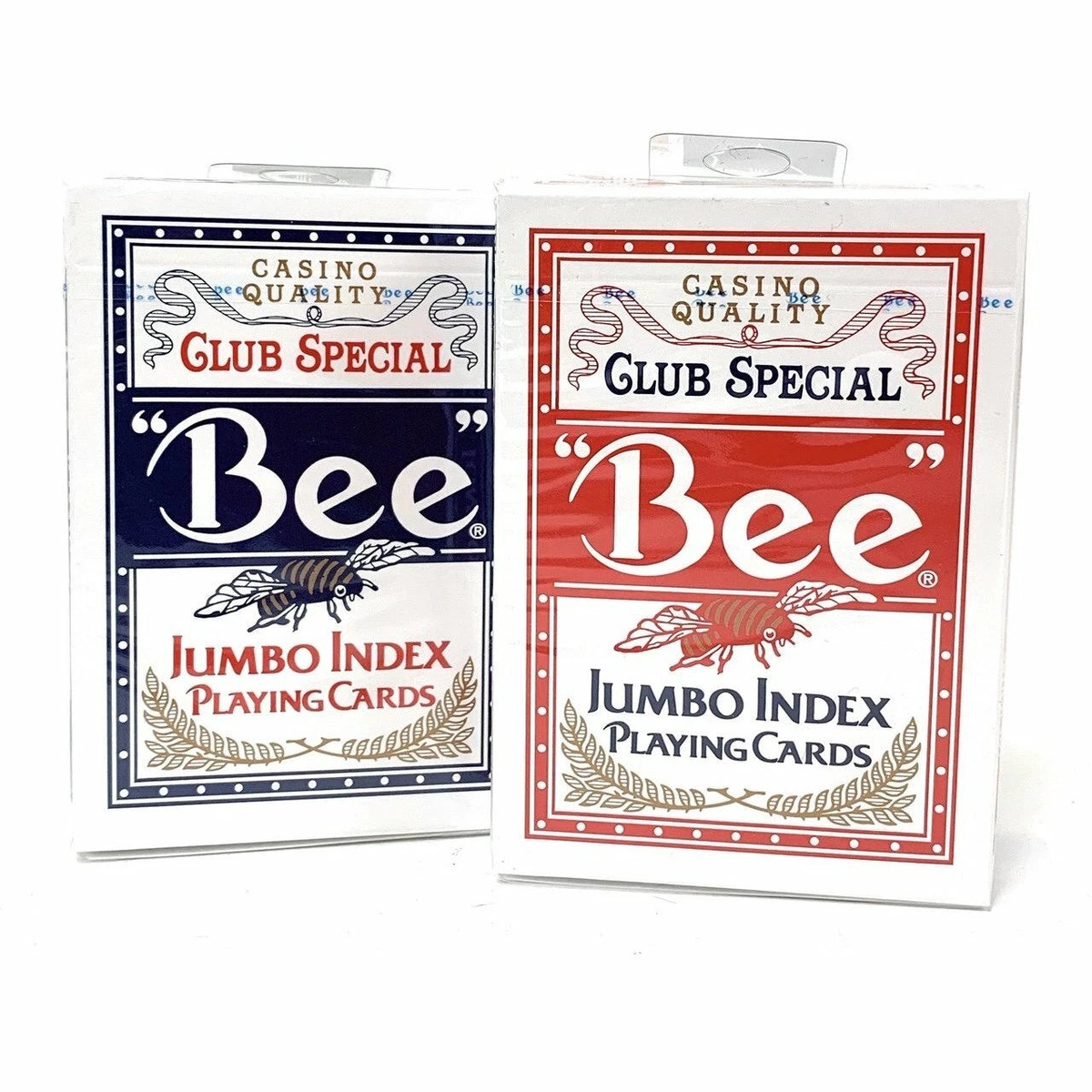 'Bee' Jumbo Index Playing Cards - Casino Quality 2 Deck Set