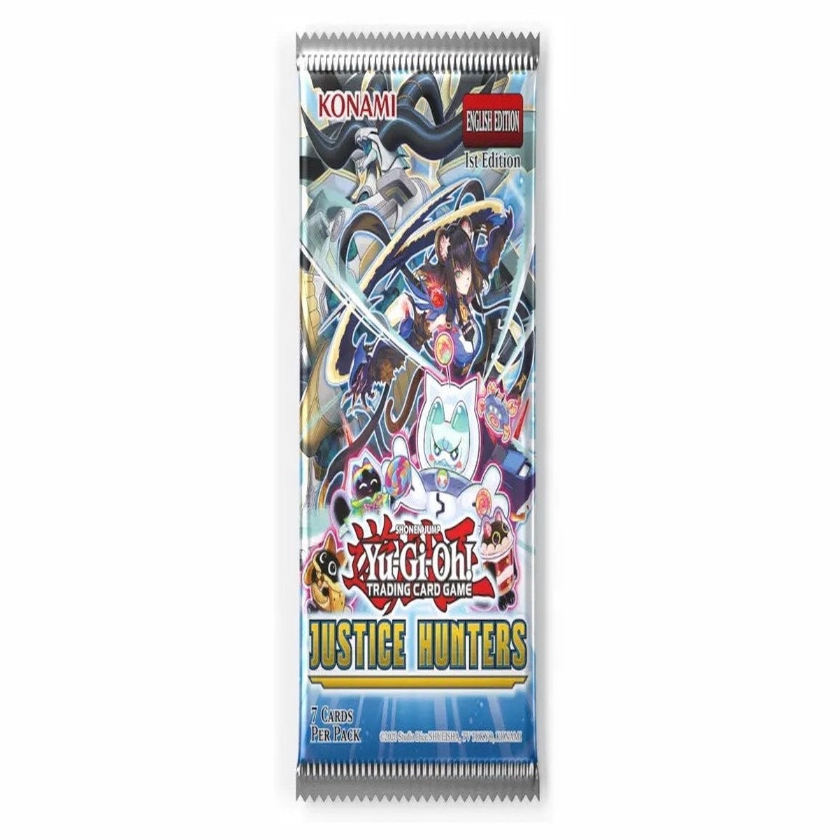 Yu Gi Oh Justice Hunters 1st Edition Booster Pack