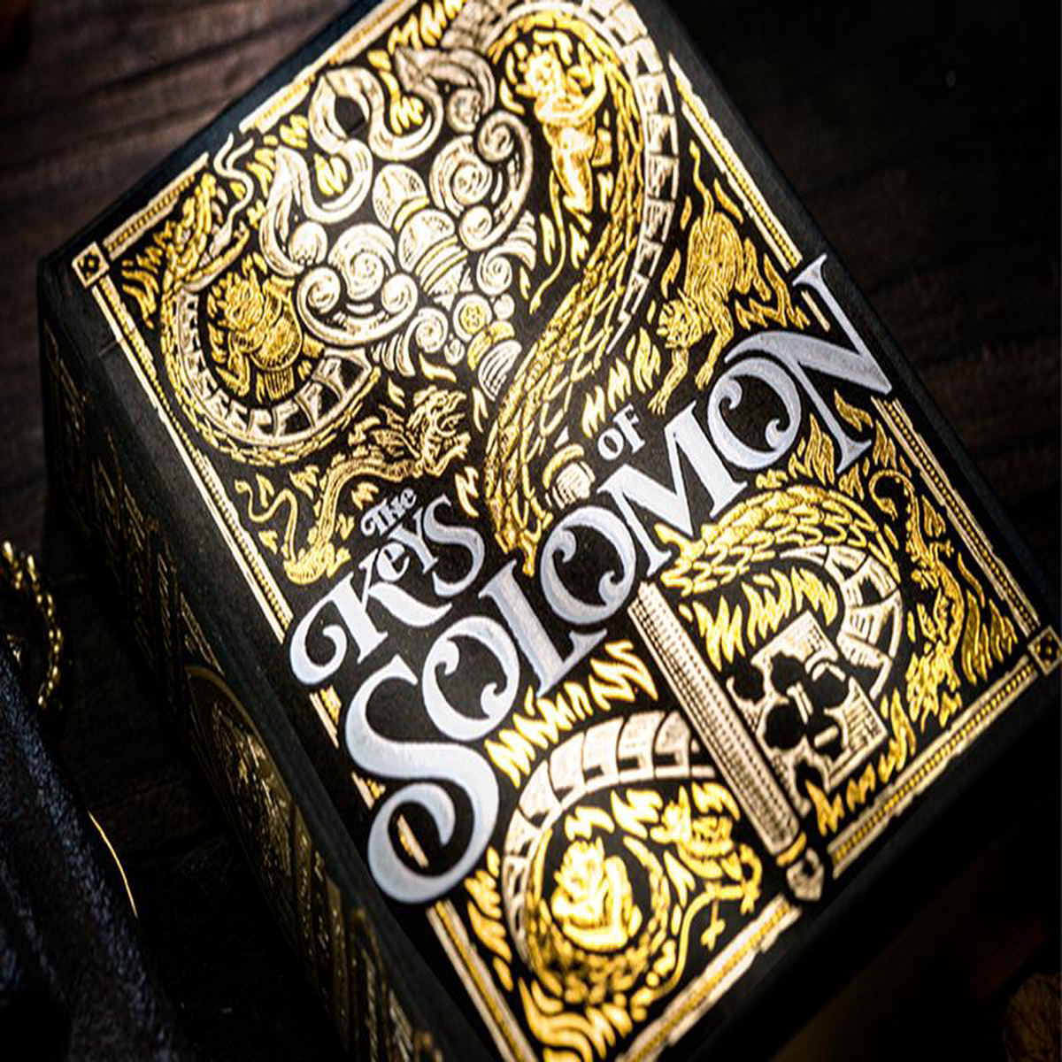 The Keys of Solomon Golden Grimoire Playing Cards by Riffle Shuffle on sale