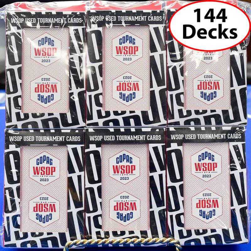144 Used Red Decks WSOP 2023 Copag Plastic Playing Cards Bridge Size