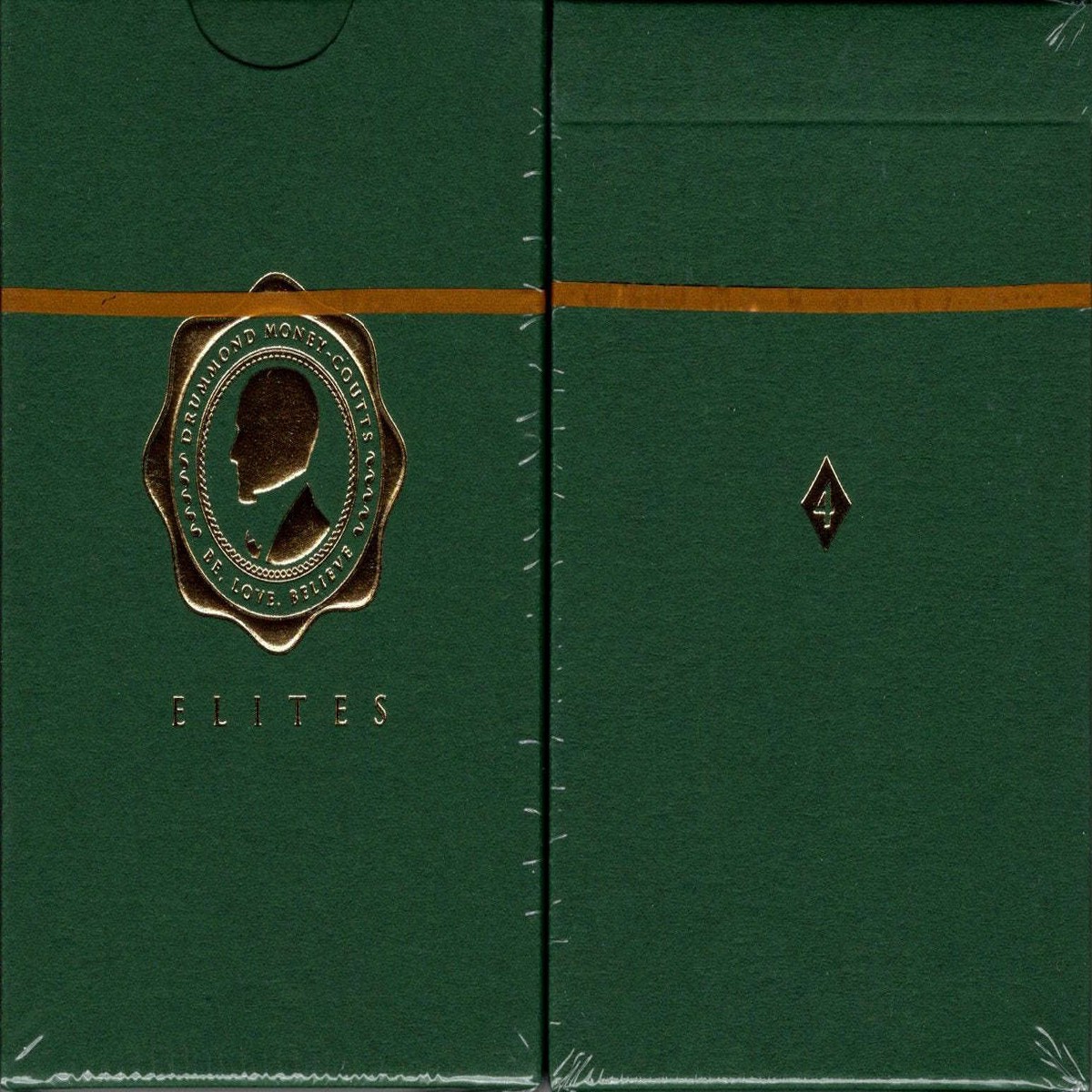 DMC Elites v4 Forest Green Marked Playing Cards