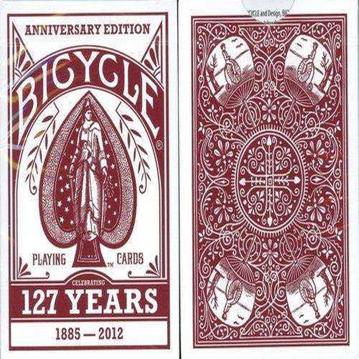 127 Years Anniversary Bicycle Playing Cards