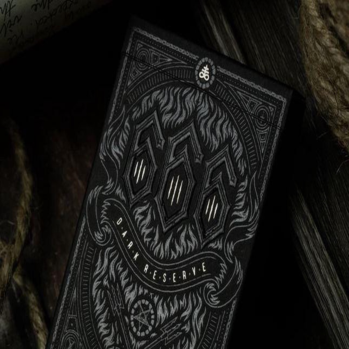 666 Silver Dark Reserve Playing Cards
