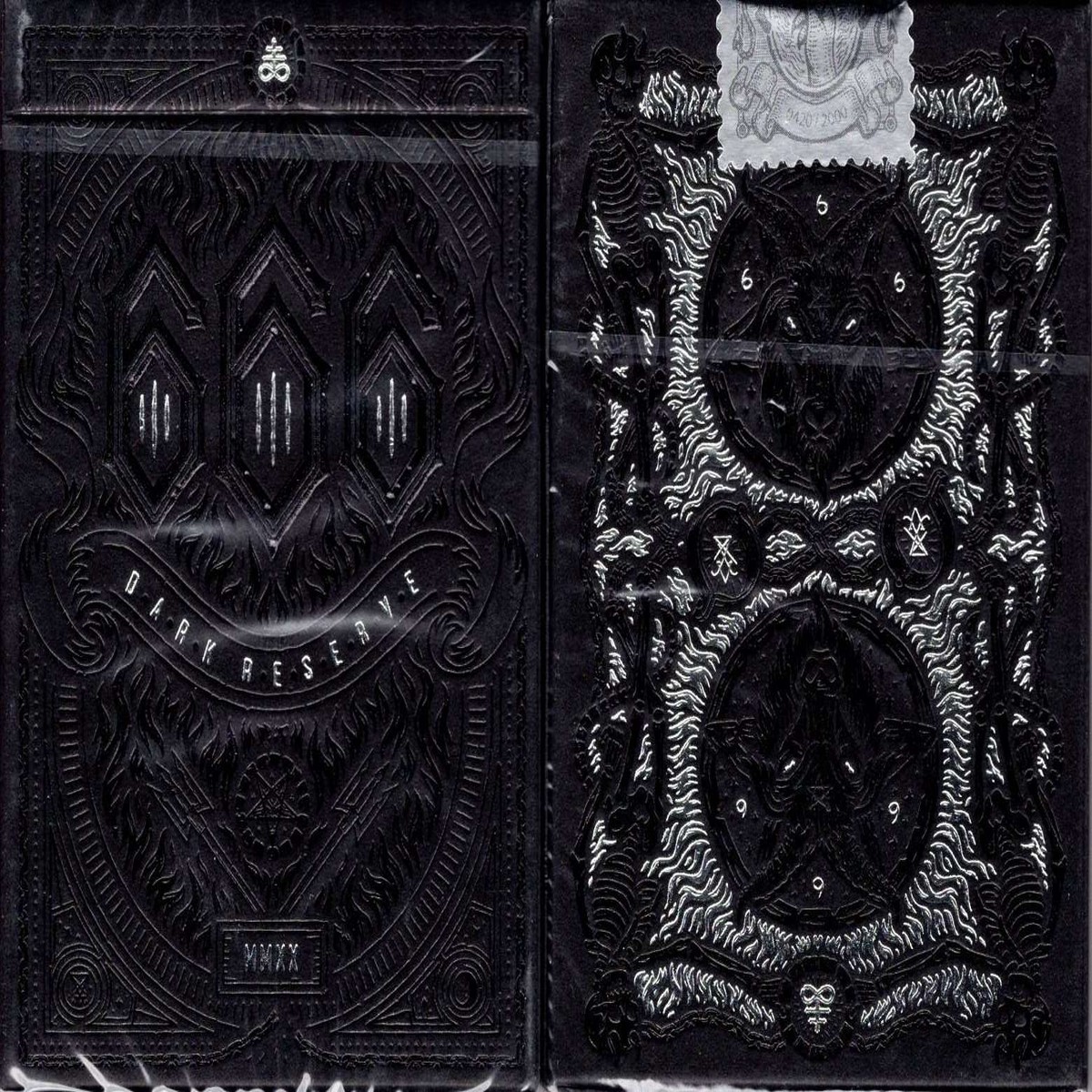 666 Silver Dark Reserve Playing Cards Cartamundi