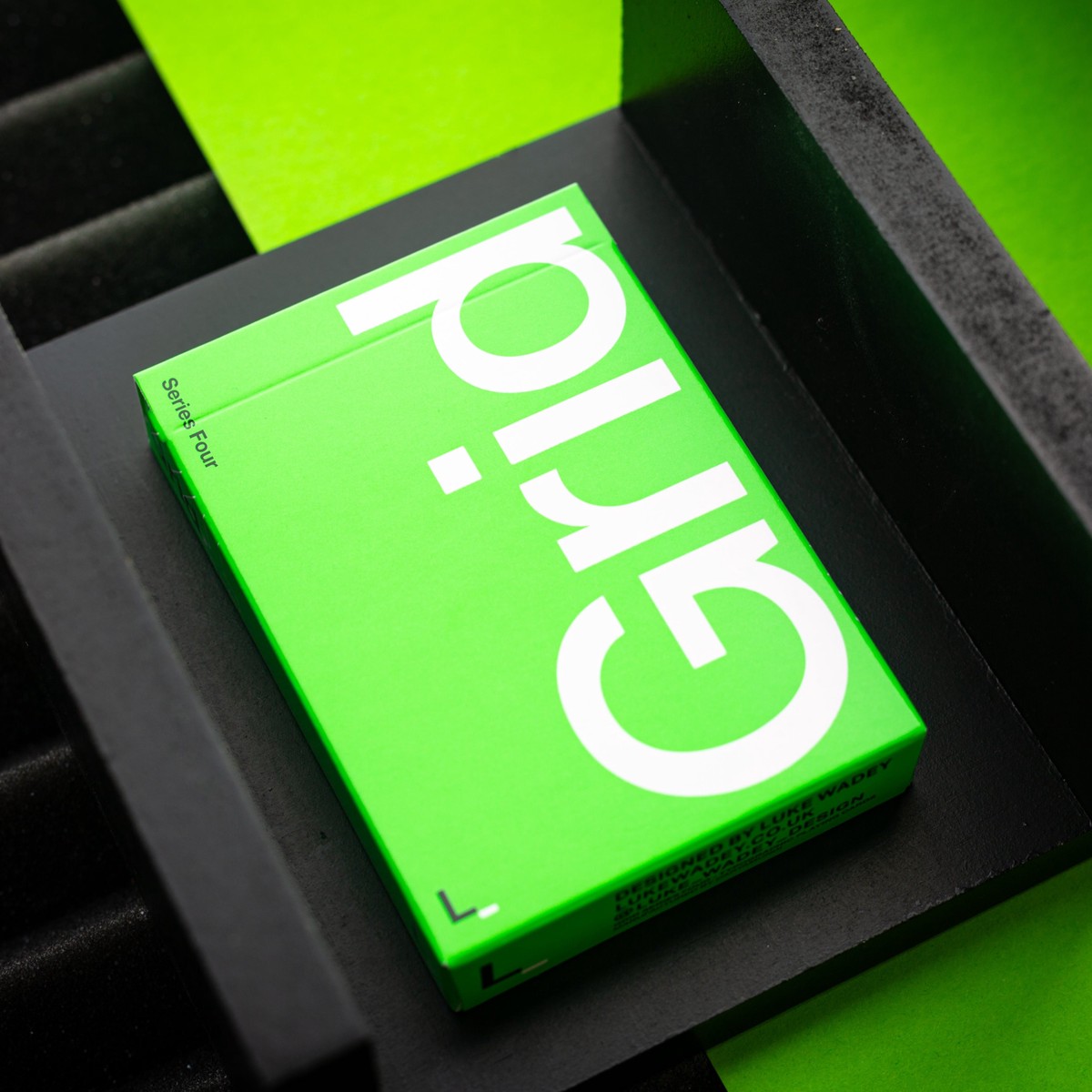 Grid Series Four Typographic Playing Cards