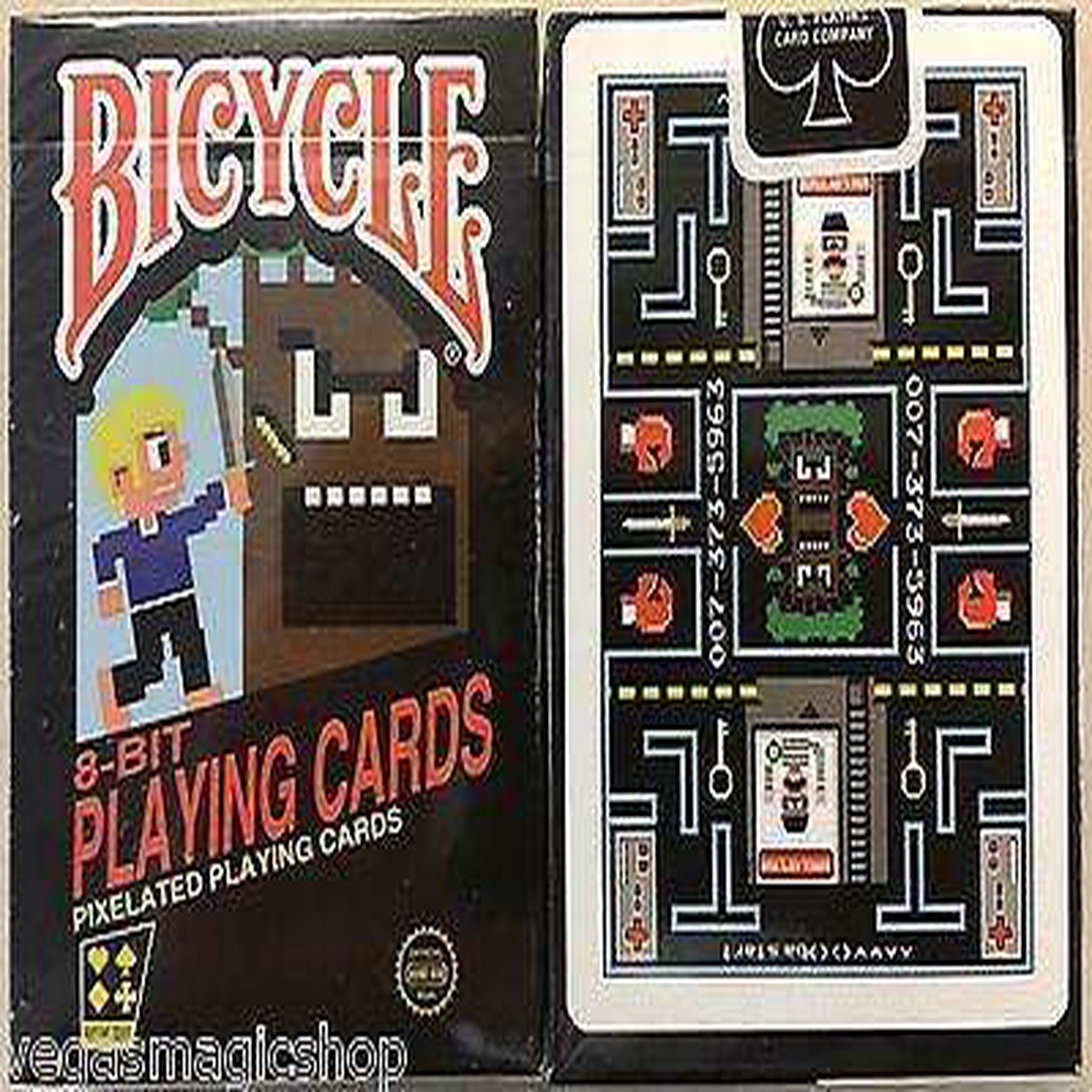 8-Bit Original Pixelated Bicycle Playing Cards Deck