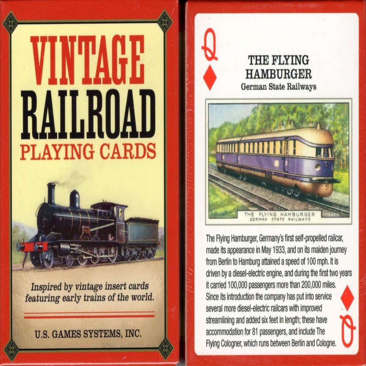Vintage Railroad Playing Cards USGS