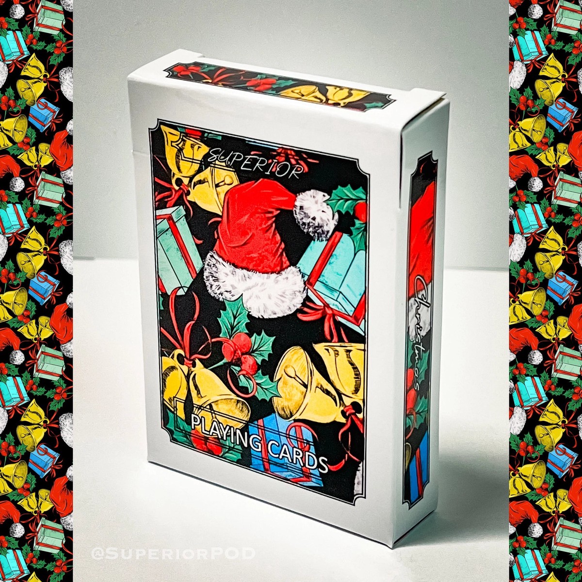 White Christmas Playing Cards