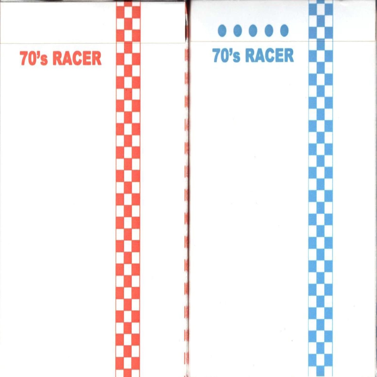 70's Racer Cardistry Playing Cards USPCC - Red & Blue